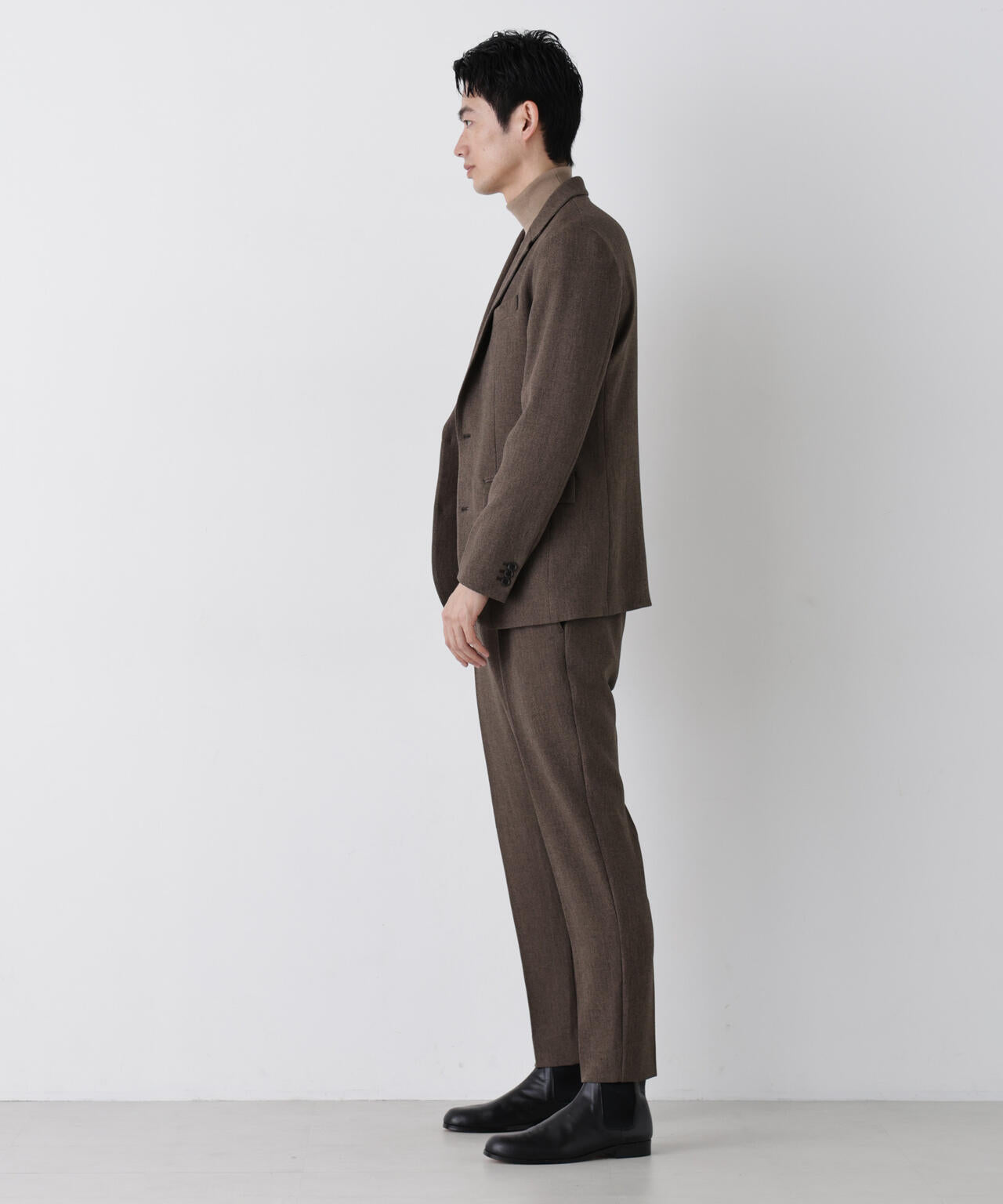 Damerino｣洗えるMIXツイードストレッチセットアップ