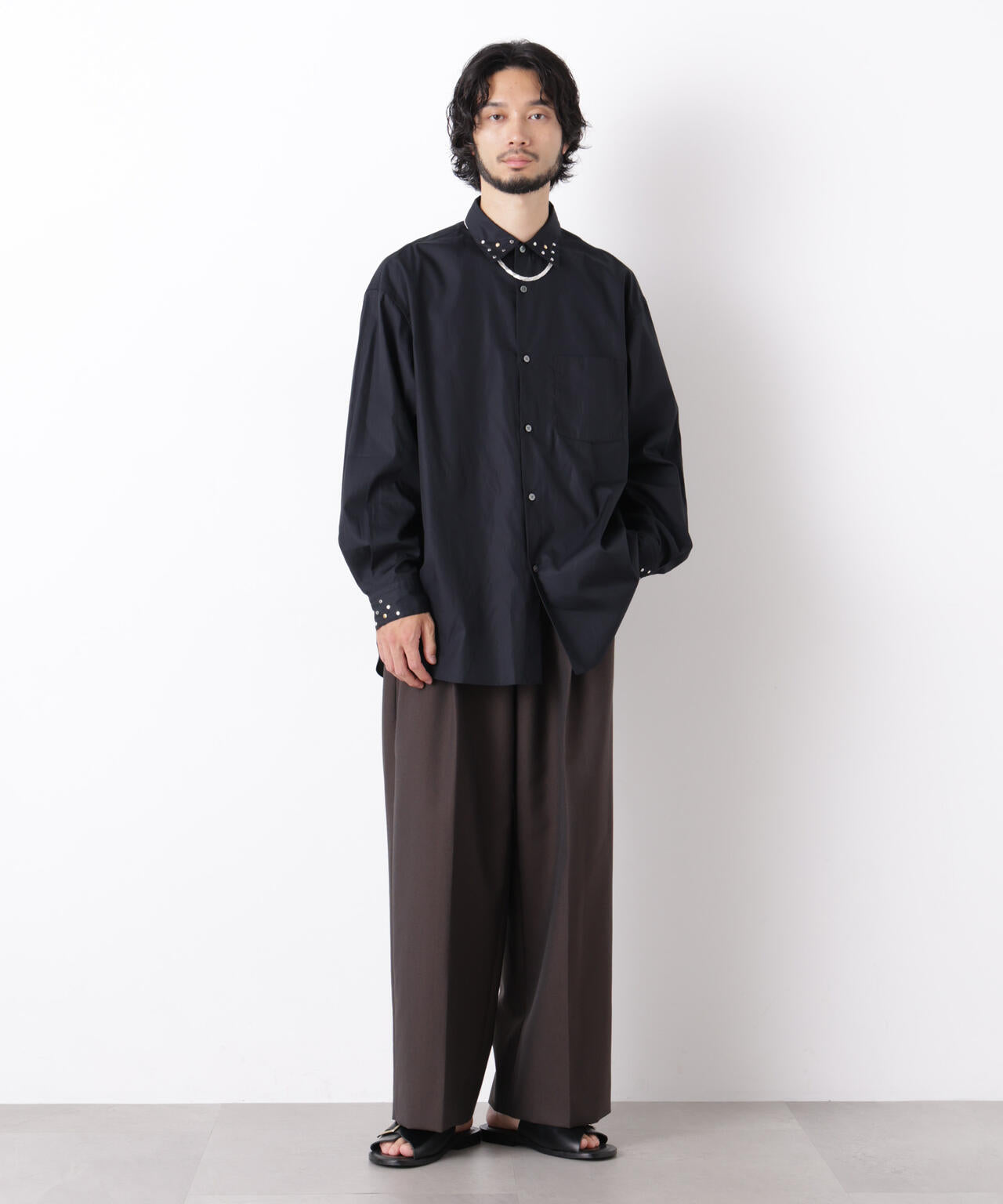 ｢ASSEMBLANC｣ スタッズシャツ 6686220202