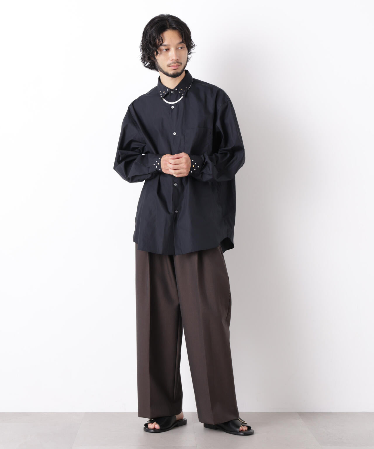 ｢ASSEMBLANC｣ スタッズシャツ 6686220202