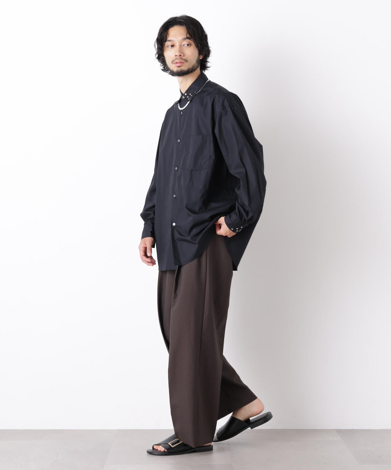 ｢ASSEMBLANC｣ スタッズシャツ 6686220202