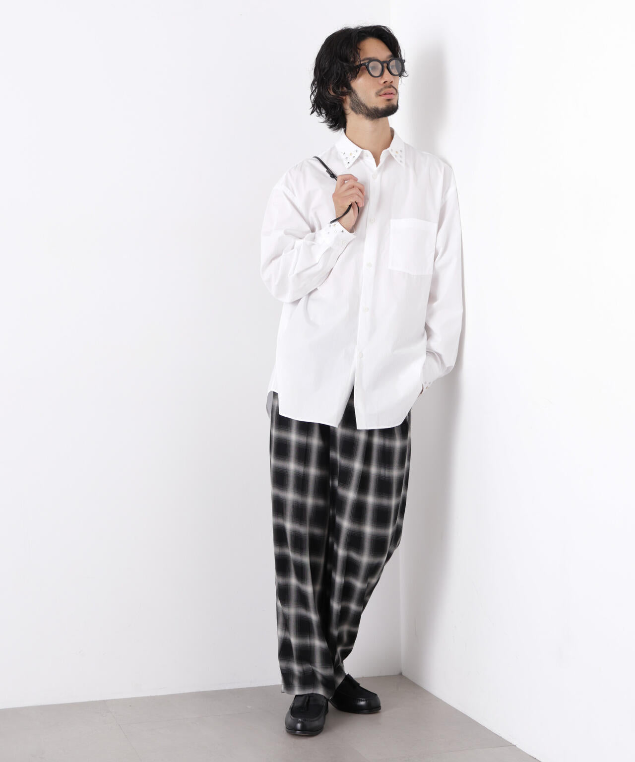 ｢ASSEMBLANC｣ スタッズシャツ 6686220202