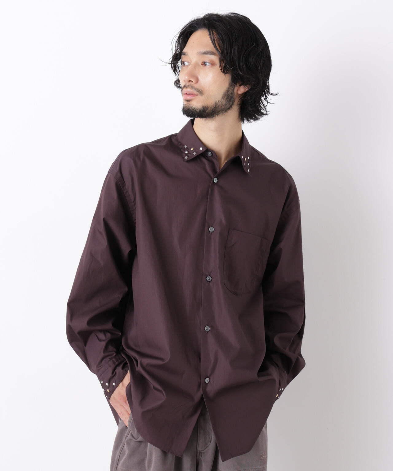 ｢ASSEMBLANC｣ スタッズシャツ 6686220202