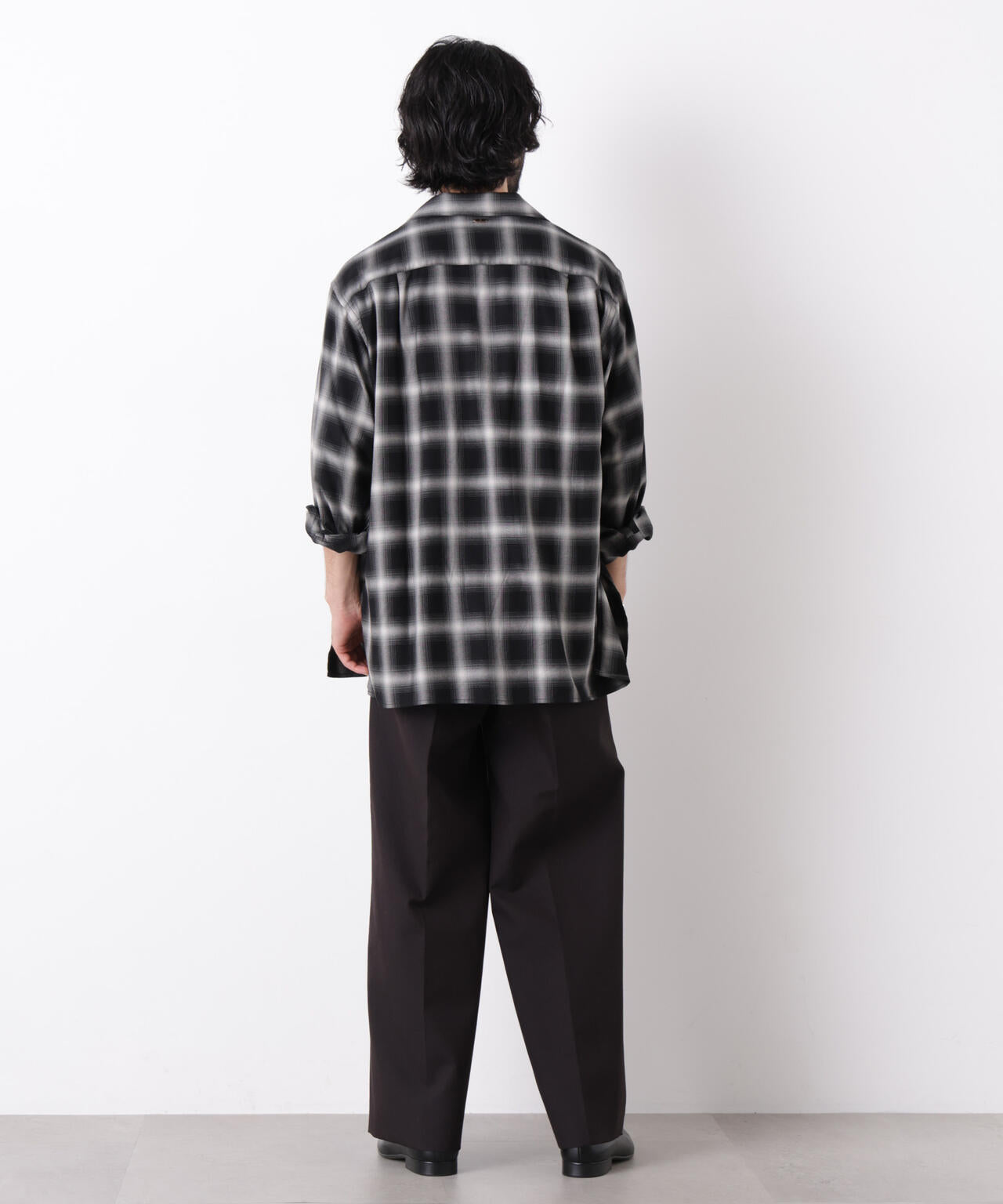 ｢ASSEMBLANC｣ レーヨンオンブレーシャツ(セットアップ可) 6686220203