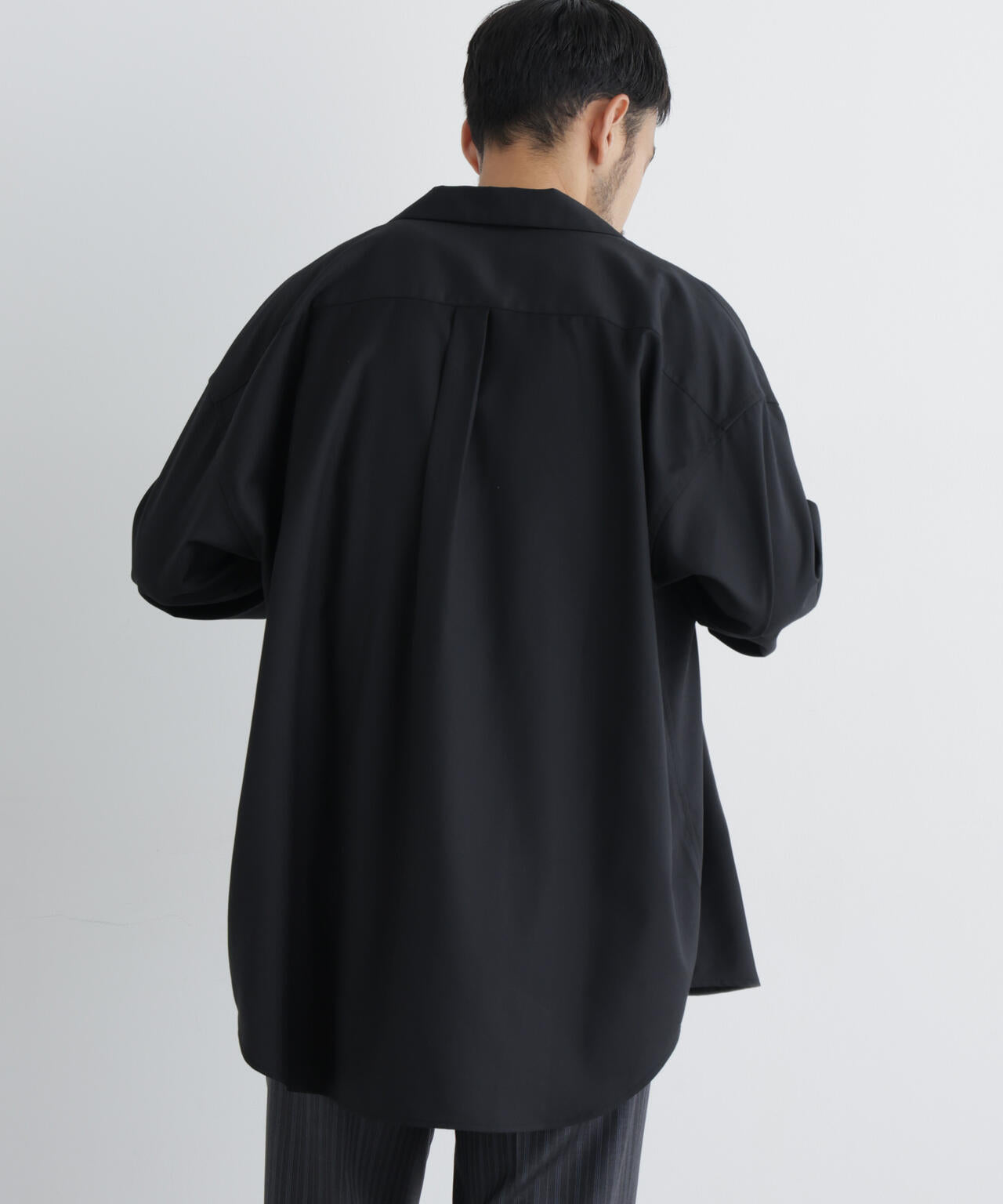 ビッグドレープシャツ 長袖 6686220204