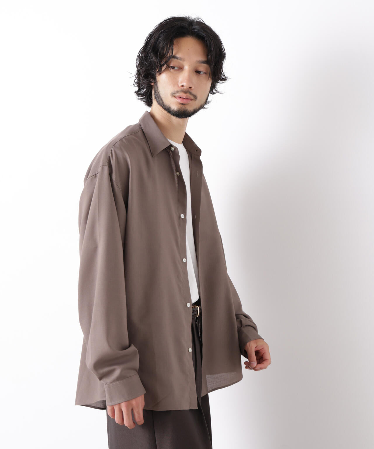 ｢OtoNANO｣LIM-BRESS ワイドシャツ 長袖 6686220207