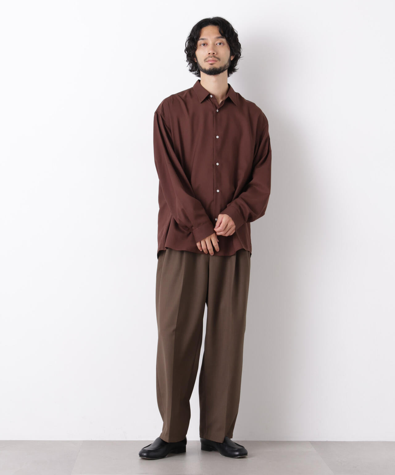 ｢OtoNANO｣LIM-BRESS ワイドシャツ 長袖 6686220207