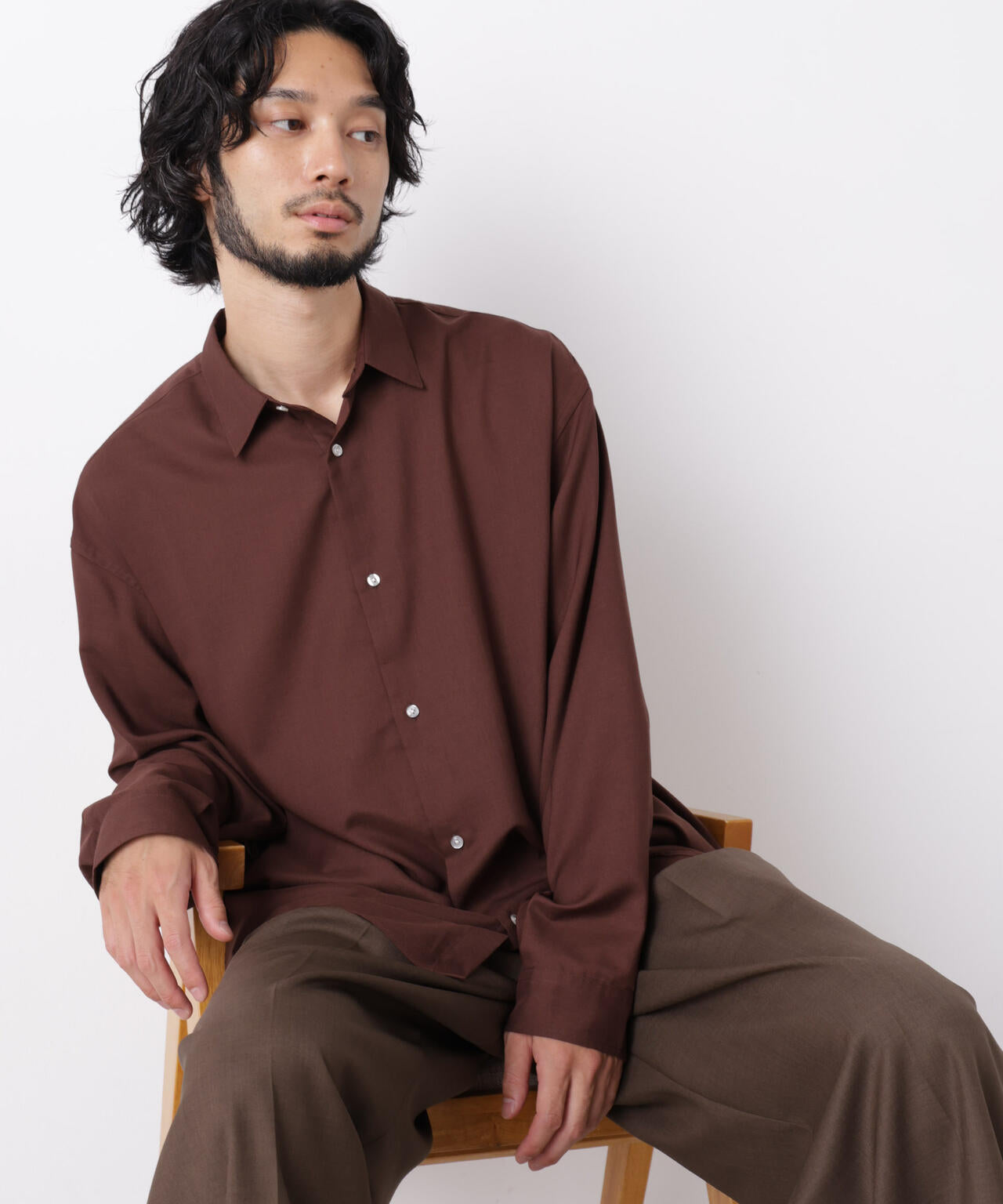 ｢OtoNANO｣LIM-BRESS ワイドシャツ 長袖 6686220207