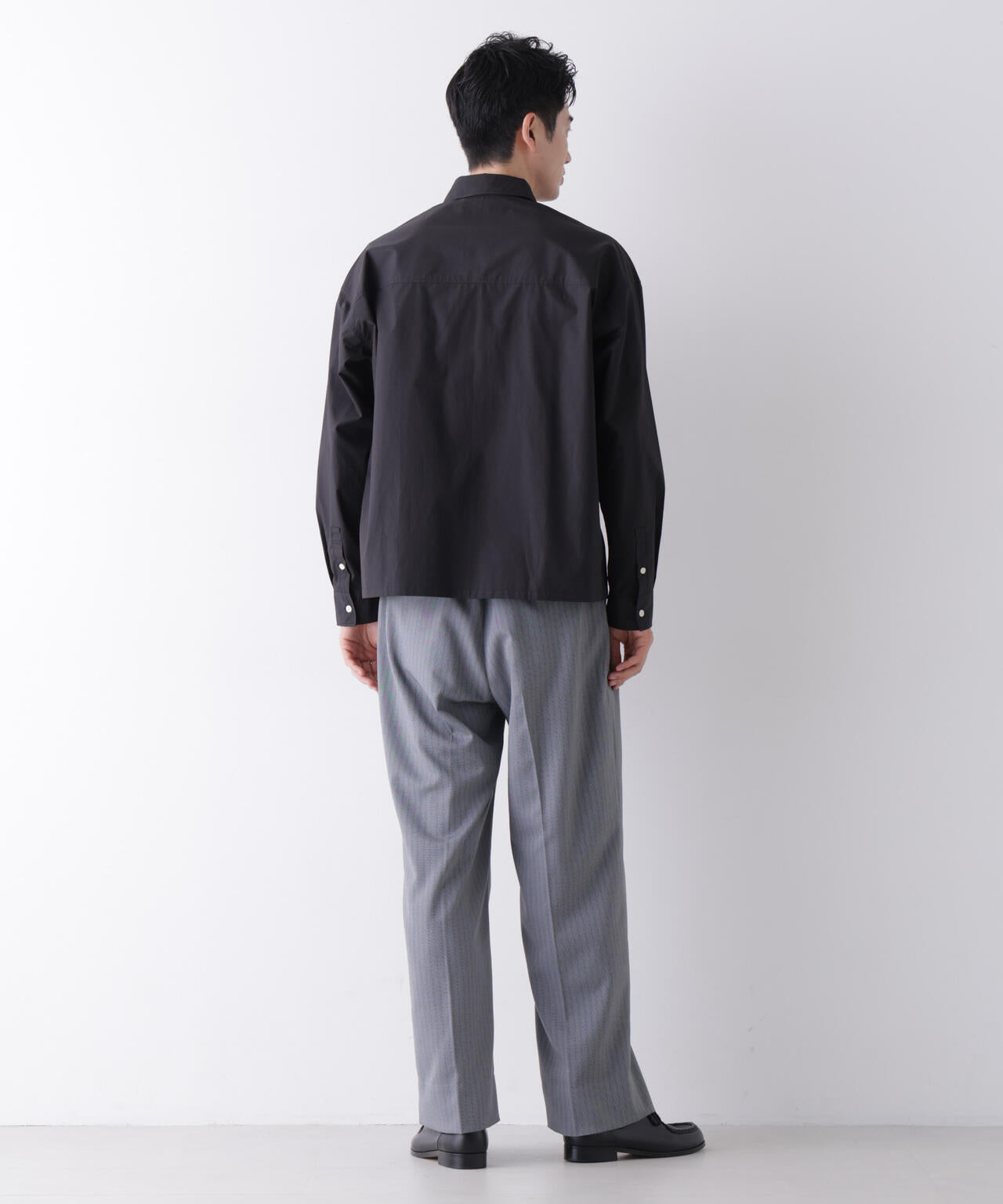 ｢James Fabric｣ ボクシークロップドシャツブルゾン 6686220210