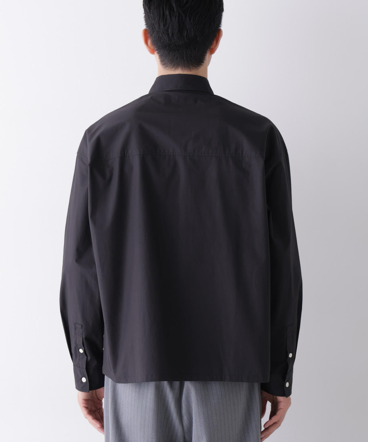 ｢James Fabric｣ ボクシークロップドシャツブルゾン 6686220210