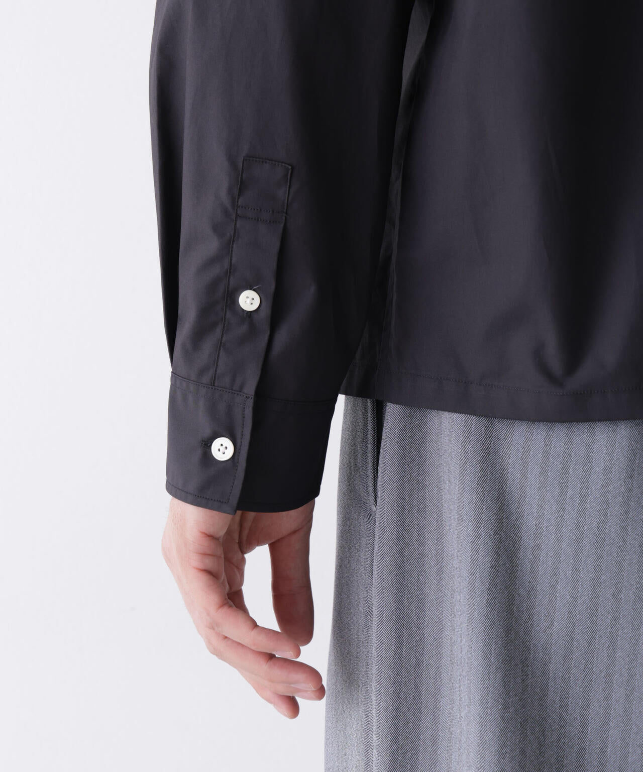 ｢James Fabric｣ ボクシークロップドシャツブルゾン 6686220210