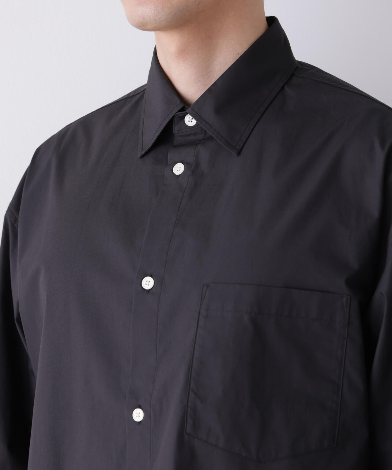 ｢James Fabric｣ ボクシークロップドシャツブルゾン 6686220210