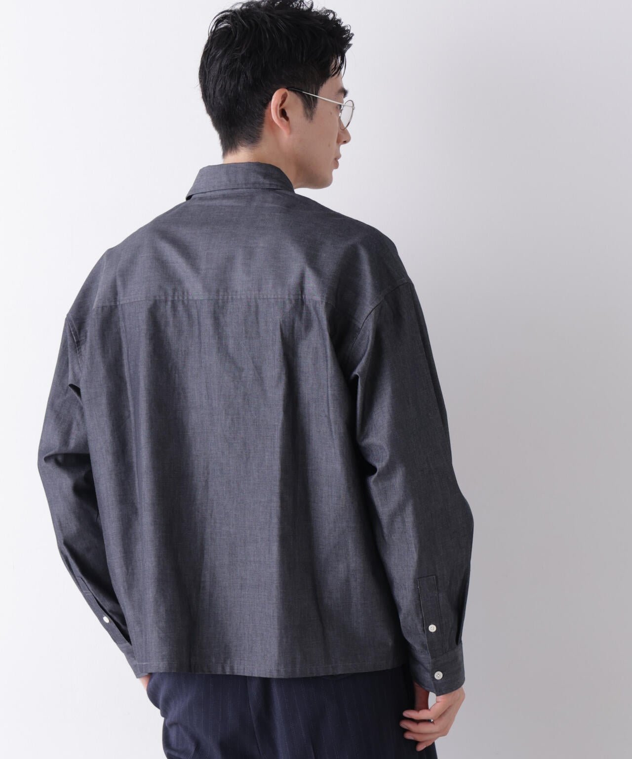 ｢James Fabric｣ ボクシークロップドシャツブルゾン 6686220210