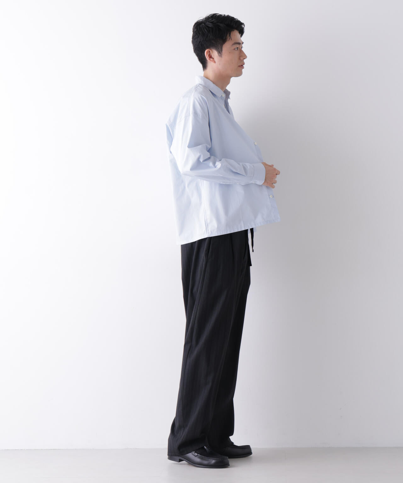 ｢James Fabric｣ ボクシークロップドシャツブルゾン 6686220210