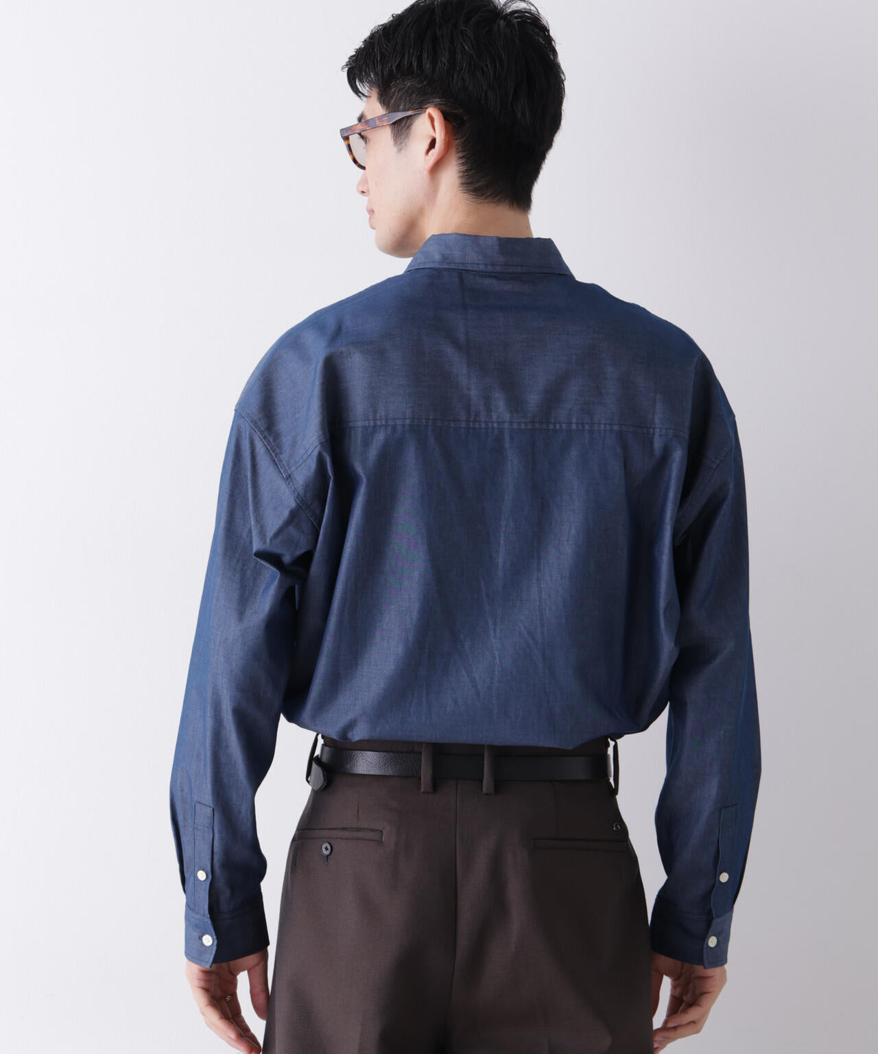 ｢James Fabric｣ ボクシークロップドシャツブルゾン 6686220210