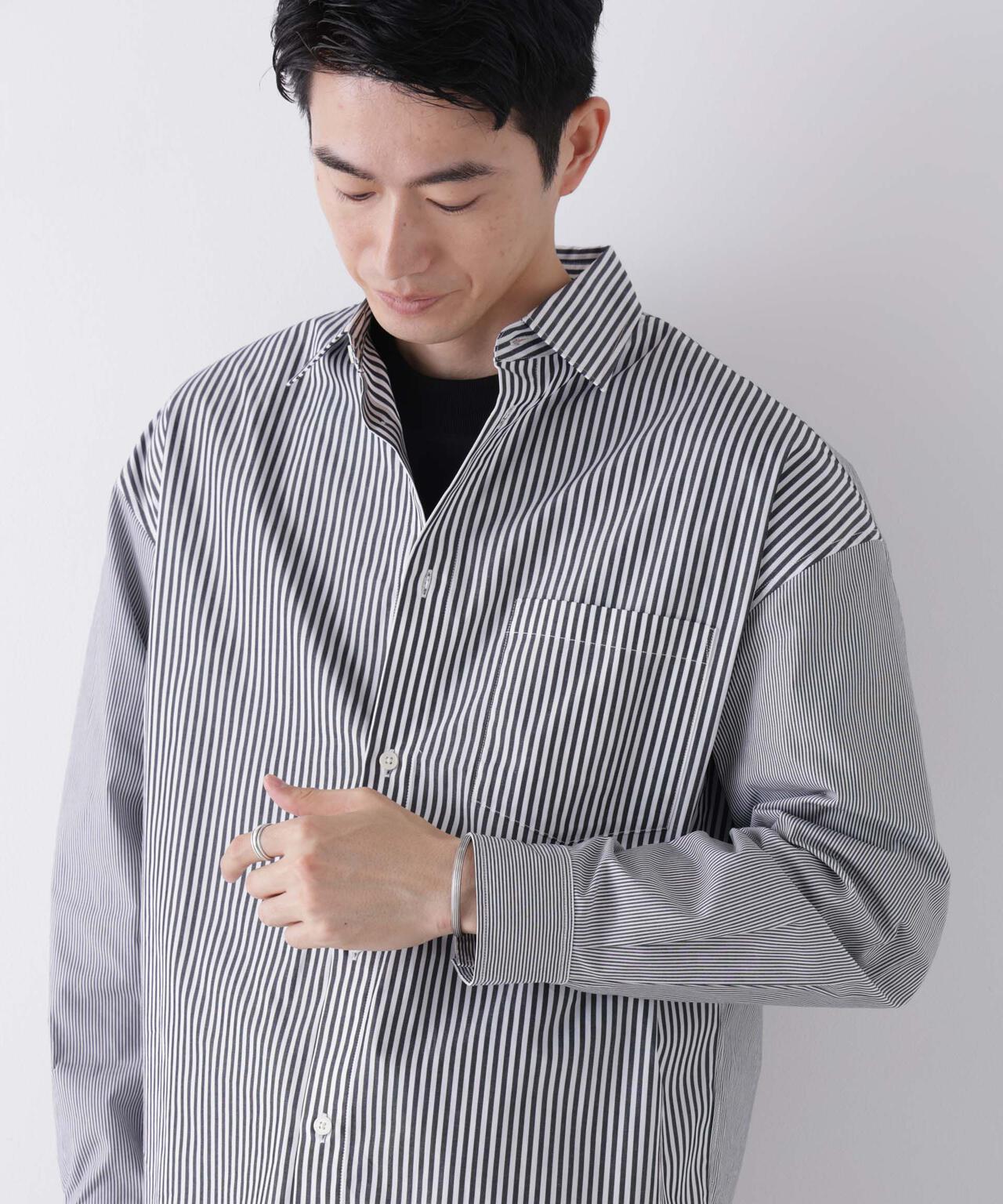 ｢James Fabric｣ ボクシークロップドシャツブルゾン 6686220210