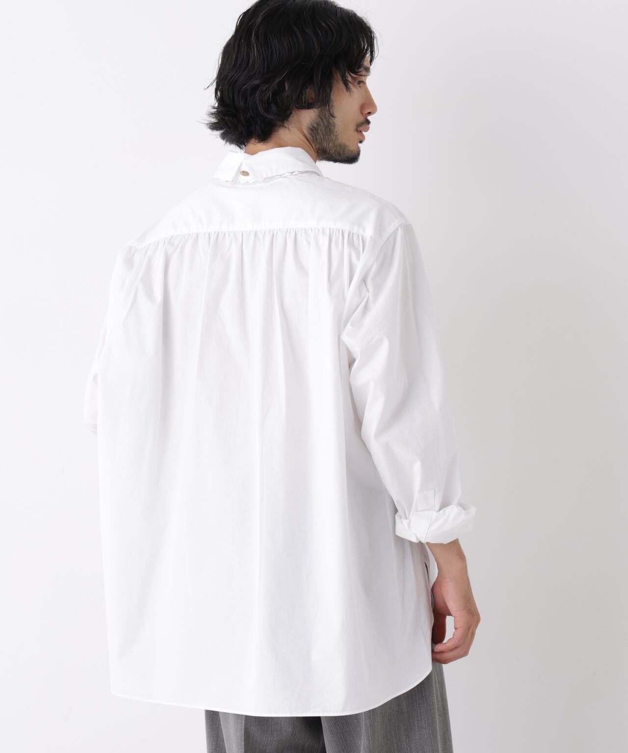 「ASSEMBLANC」Wrinkleワイヤーワッシャーシャツ 6686220211