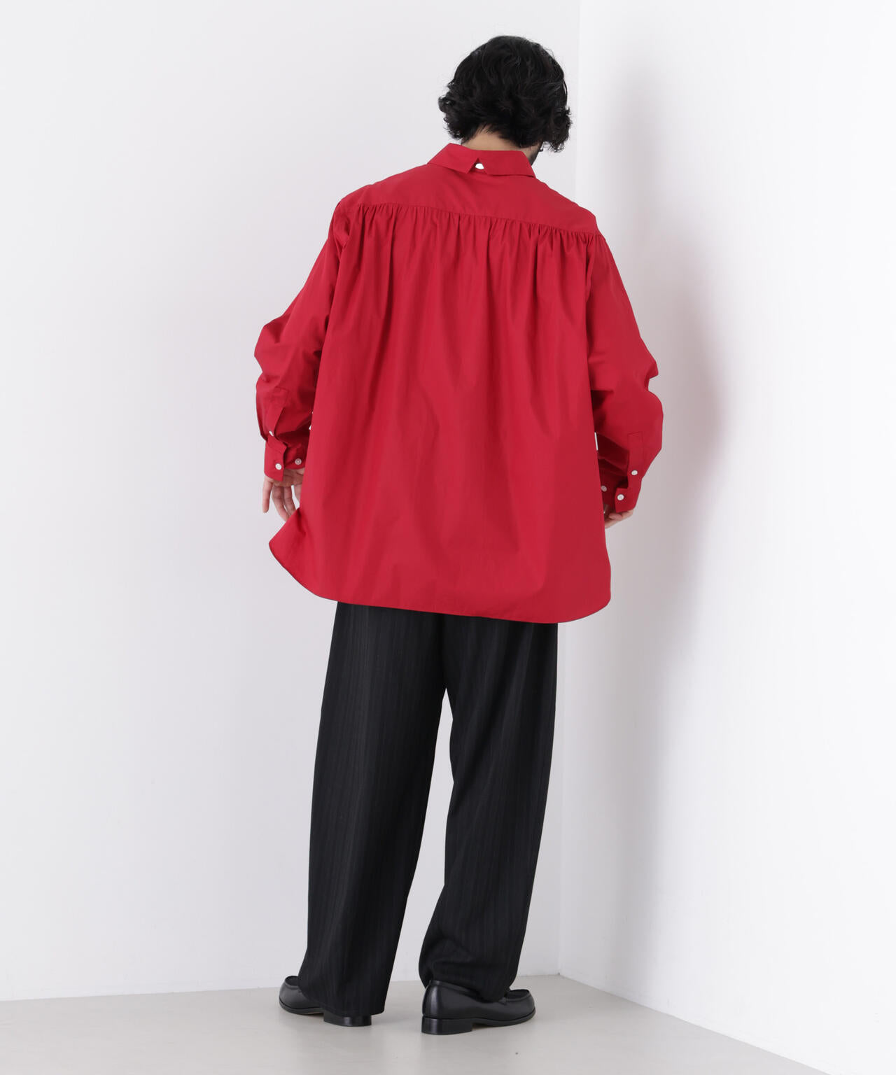 「ASSEMBLANC」Wrinkleワイヤーワッシャーシャツ 6686220211