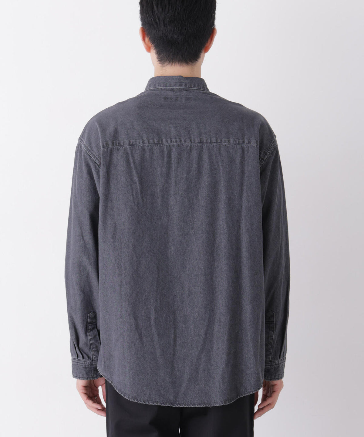 「OtoNANO」大人のワイドシャツ デニムシャツ 長袖 6686220215