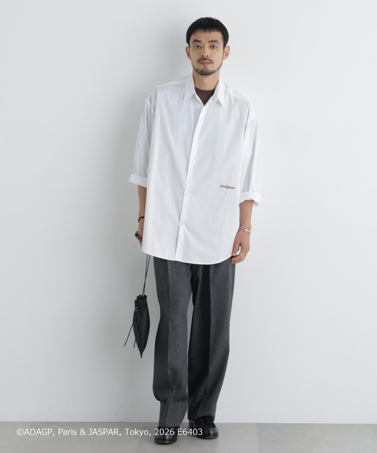 「OtoNANO｣×SAVIGNAC レタードワイドシャツ 6686220220