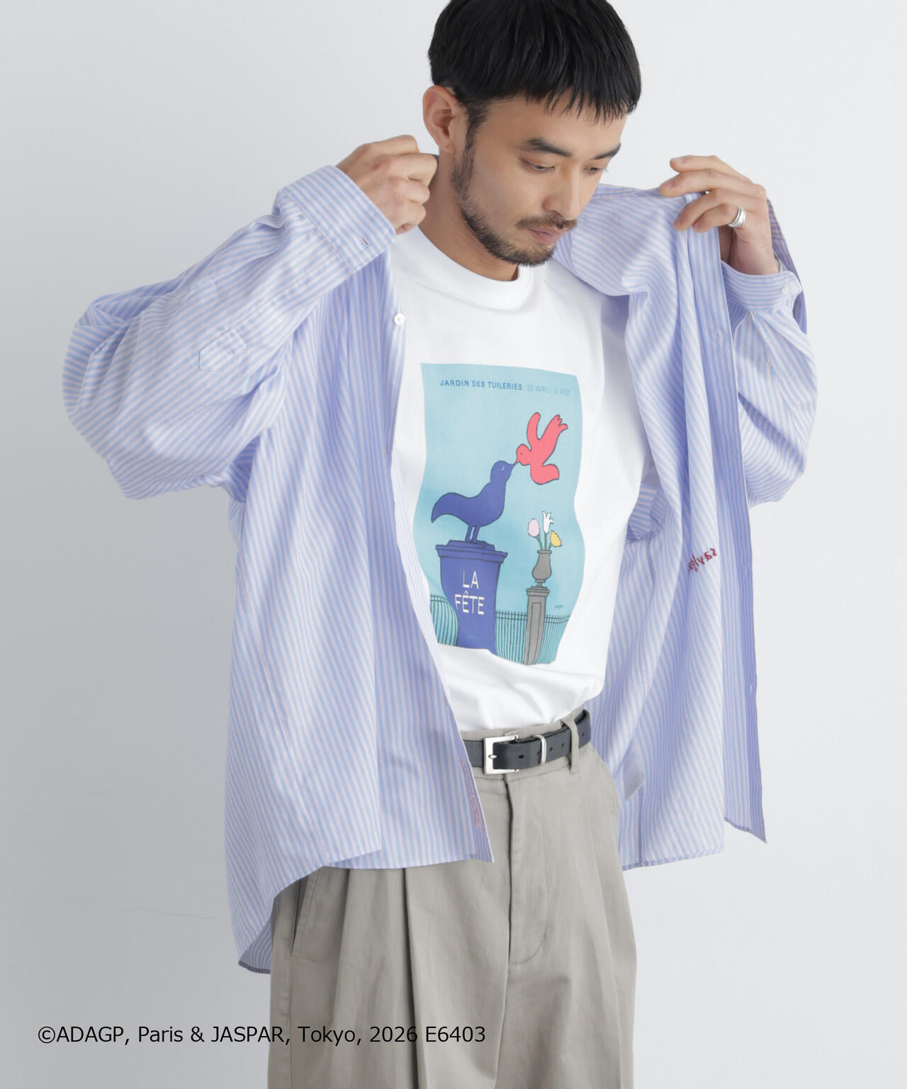 「OtoNANO｣×SAVIGNAC レタードワイドシャツ 6686220220