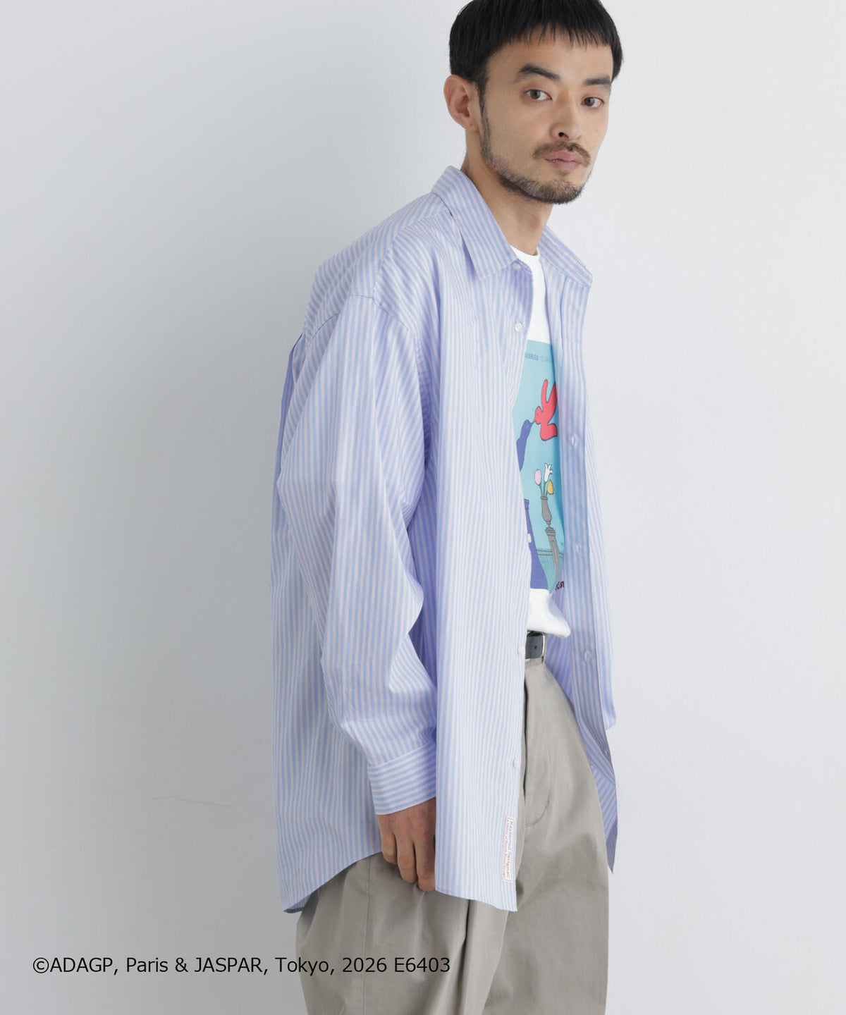 「OtoNANO｣×SAVIGNAC レタードワイドシャツ 6686220220