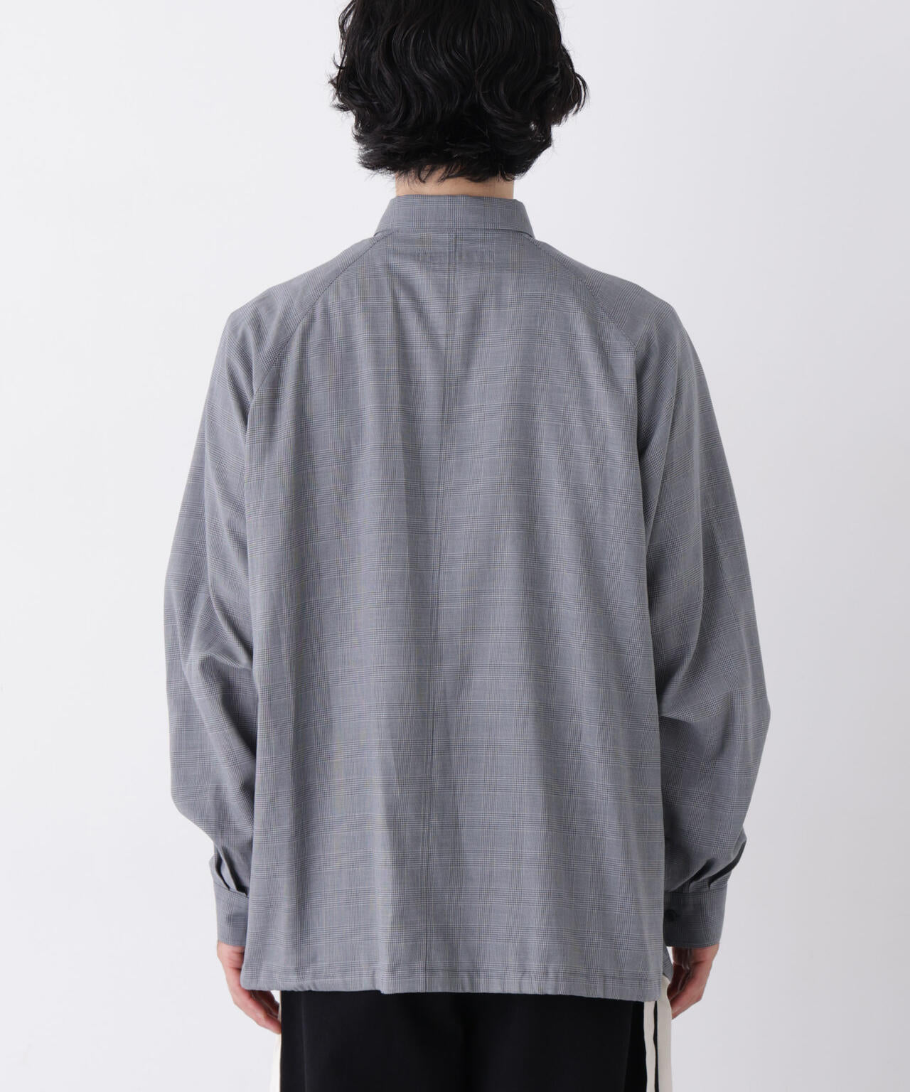 「OtoNANO」2WAYコーチシャツ コットンウールボイル/チェック 6686220227