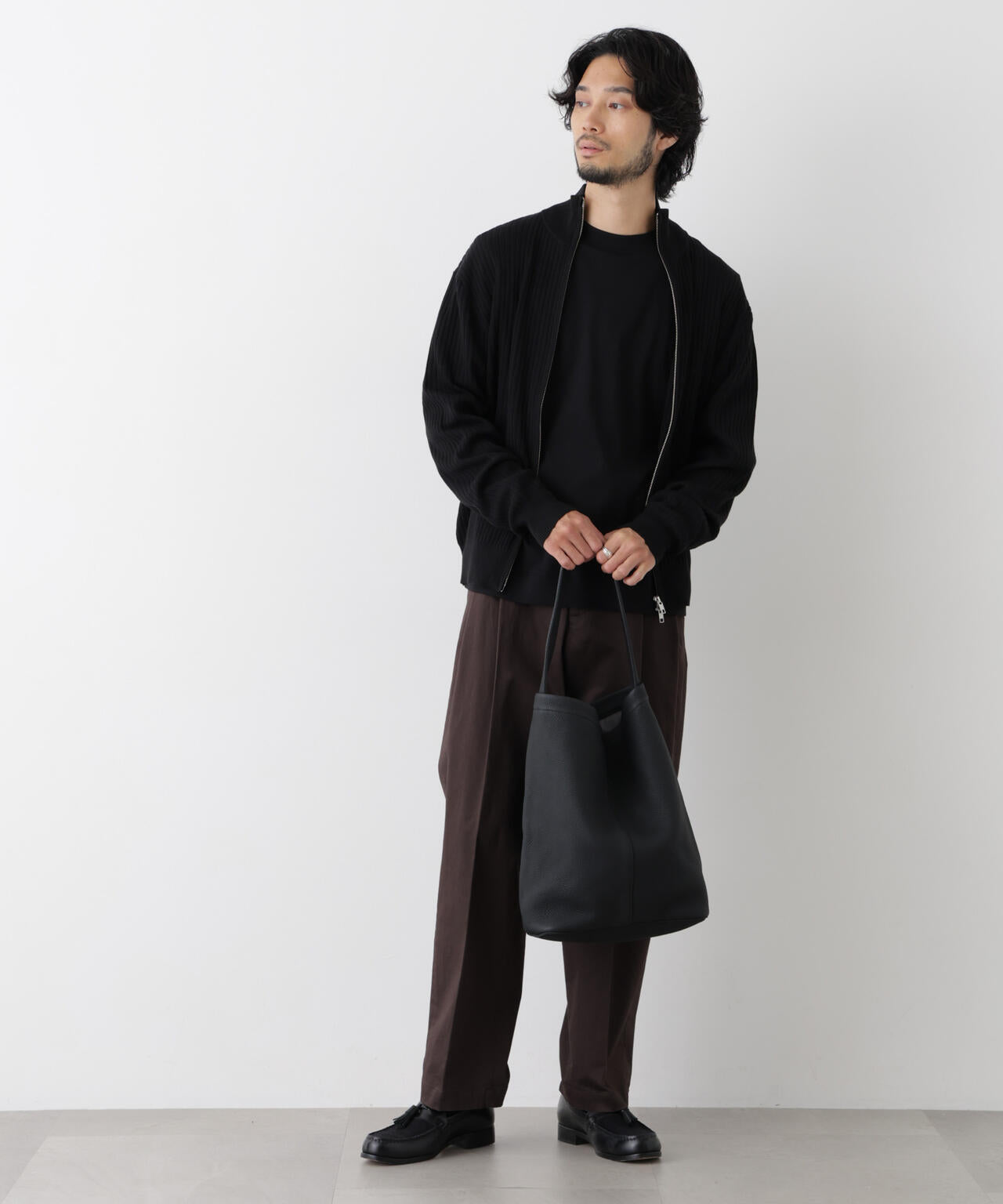 スムースニット他 CICA&UVカット リブドライバーズニット