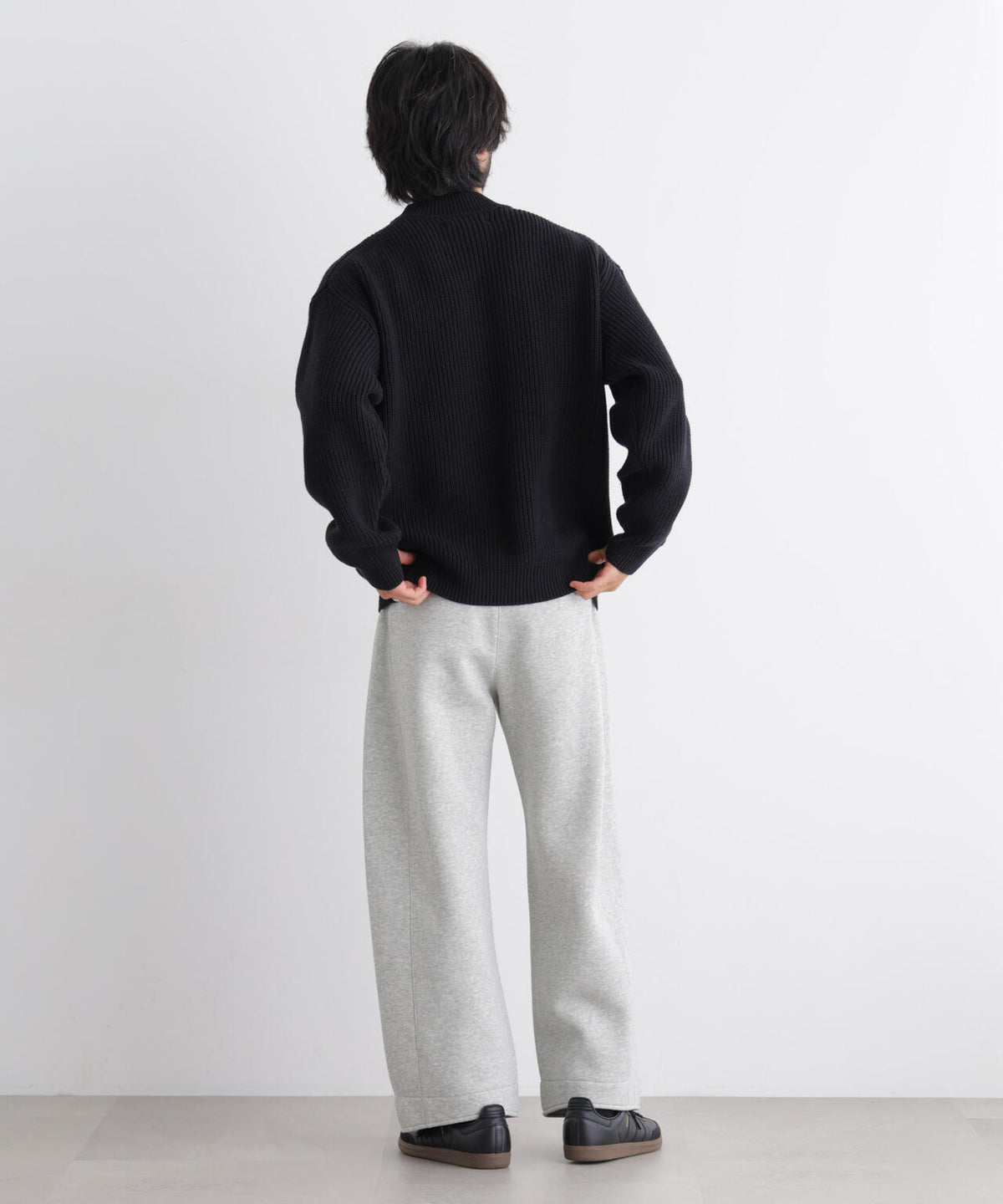 コットンMIXバルキーモックネックニット 6686222219