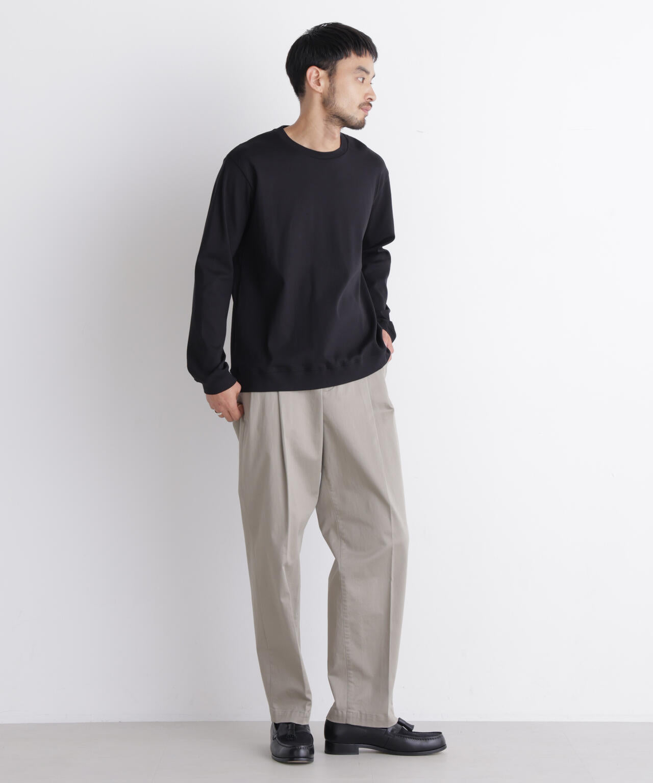「FORMAL JERSEY」クルーネックカットソー長袖 6686223204
