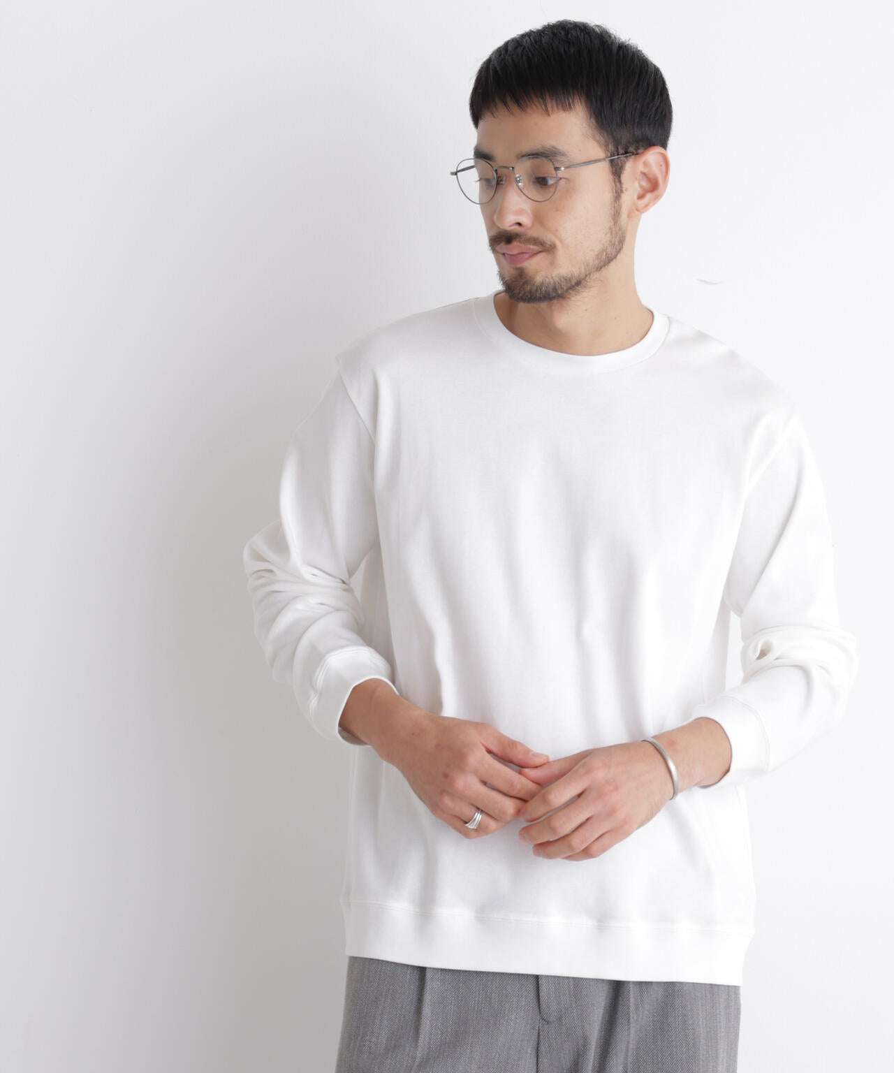 「FORMAL JERSEY」クルーネックカットソー長袖 6686223204