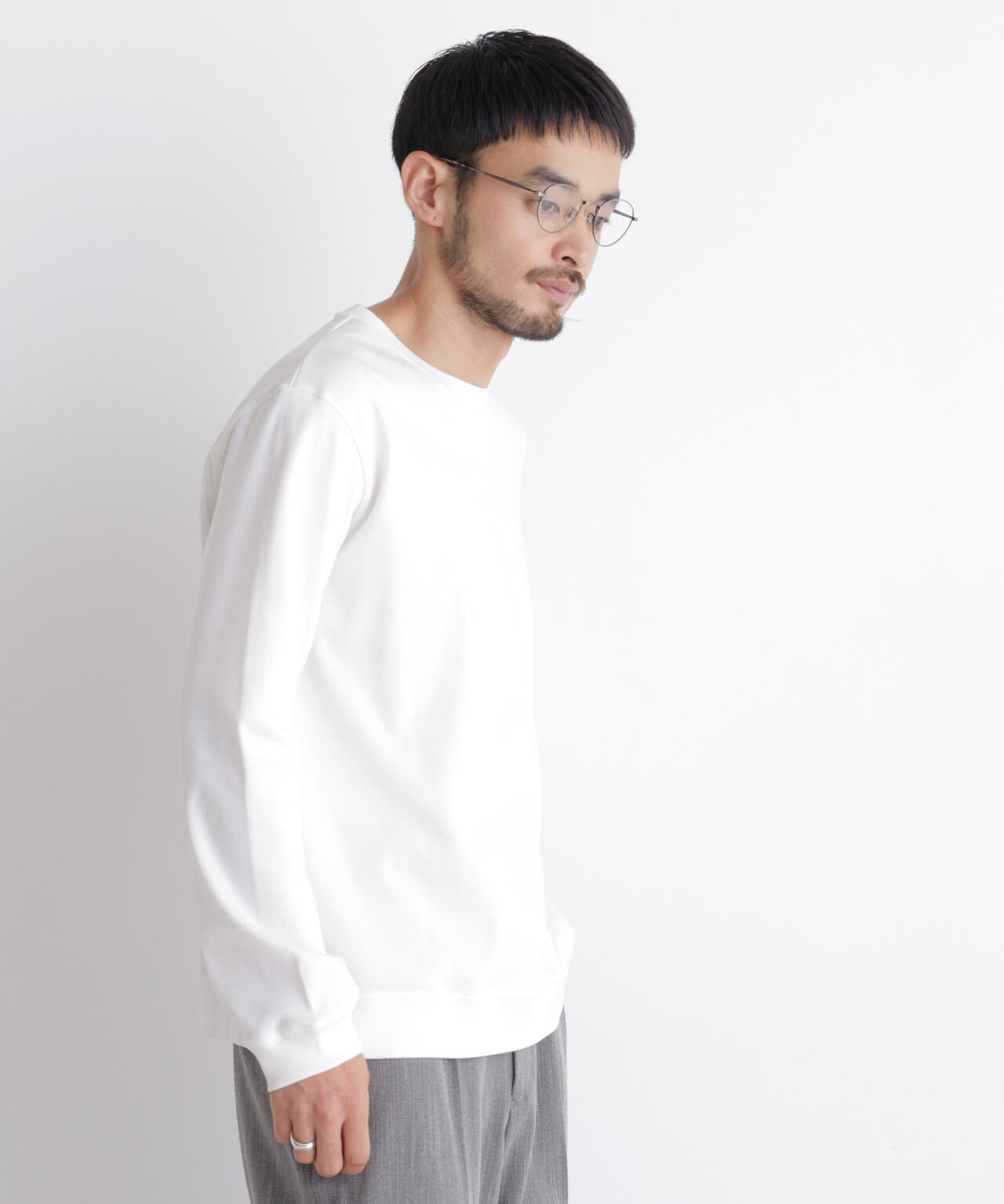 「FORMAL JERSEY」クルーネックカットソー長袖 6686223204