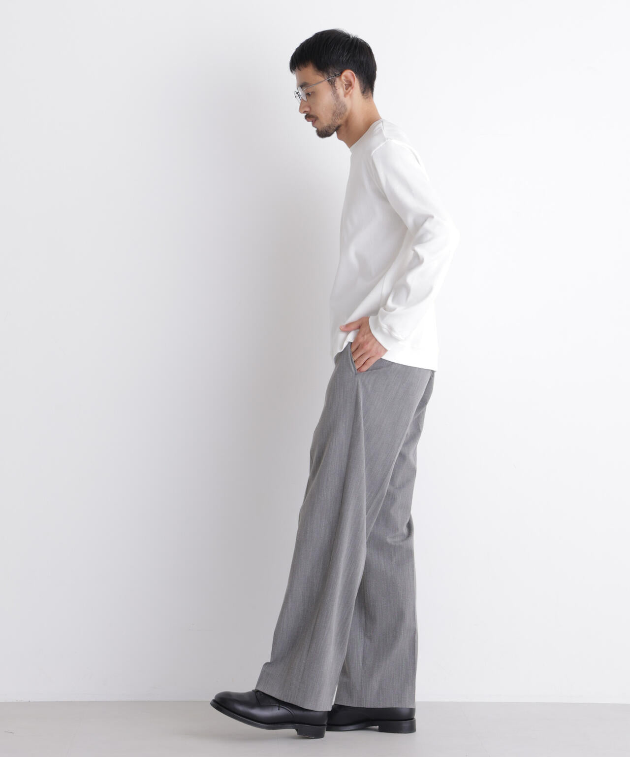 「FORMAL JERSEY」クルーネックカットソー長袖 6686223204