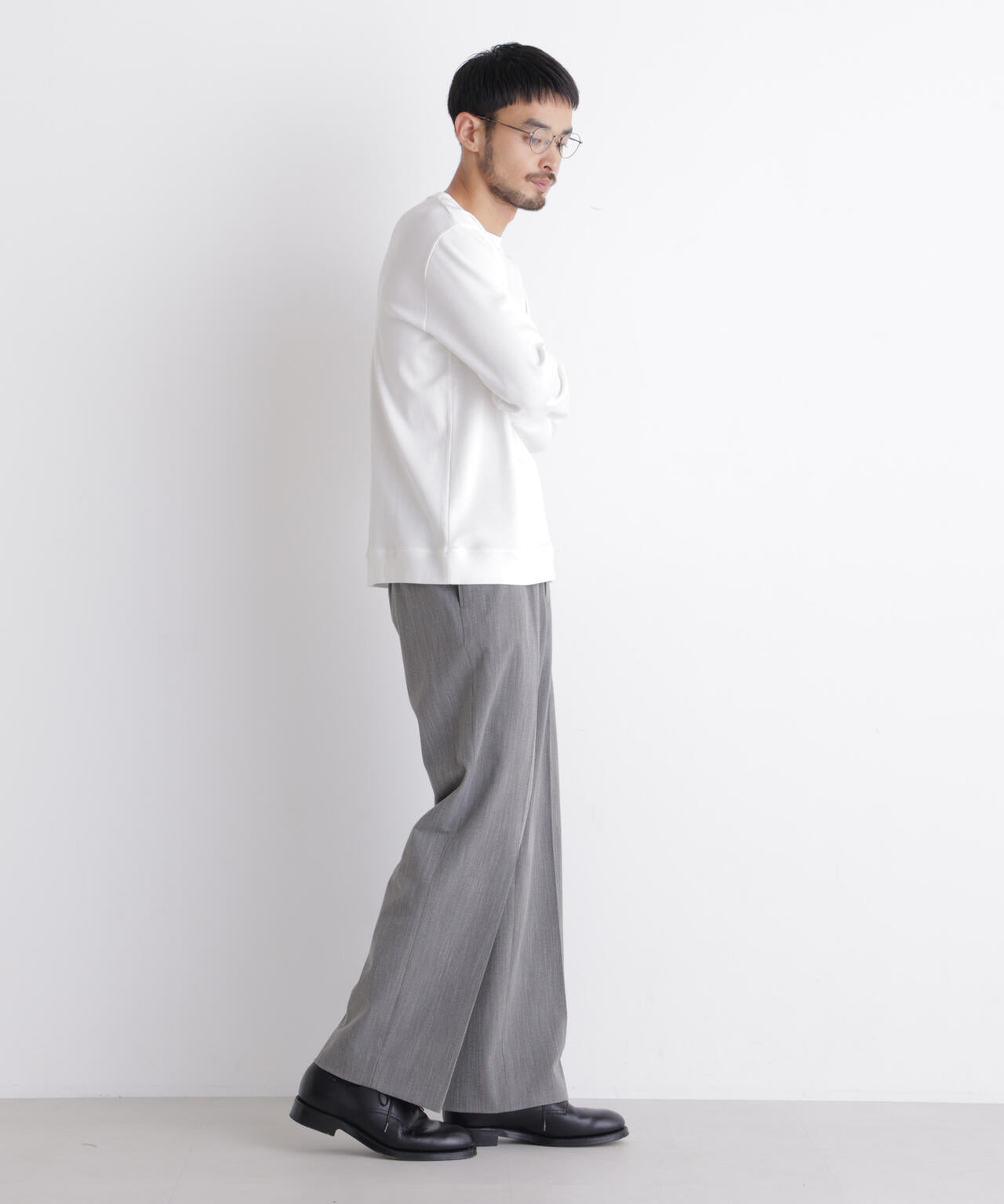 「FORMAL JERSEY」クルーネックカットソー長袖 6686223204