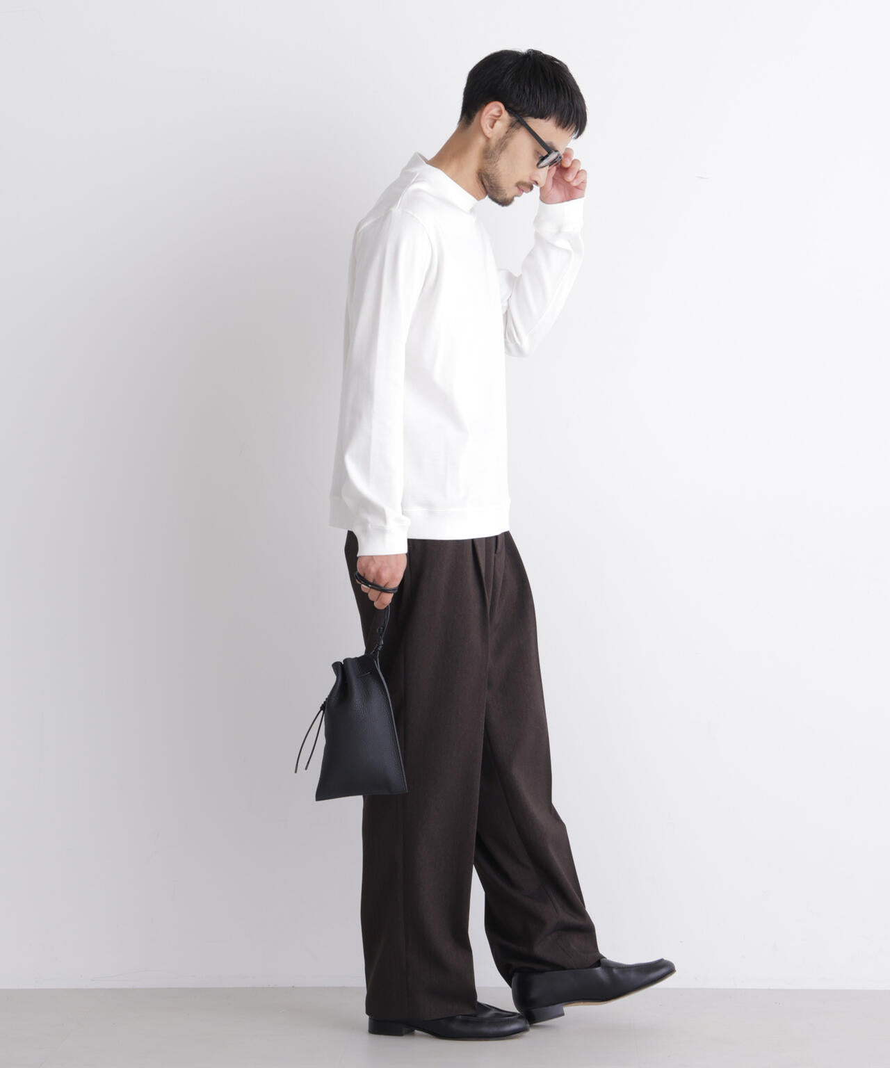 FORMAL JERSEY」モックネックカットソー長袖