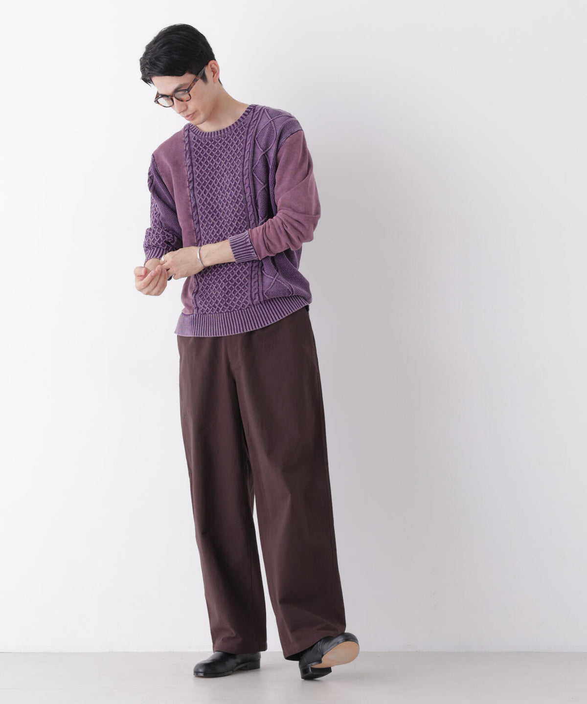ニットドッキングカットソー 6686223211