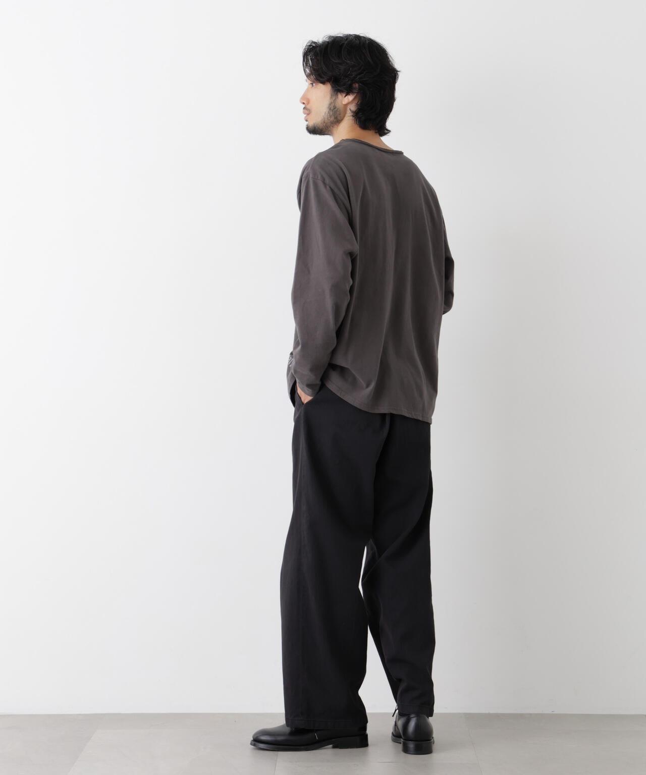 「surplus」デザインヘンリーネックTシャツ 長袖 6686223214