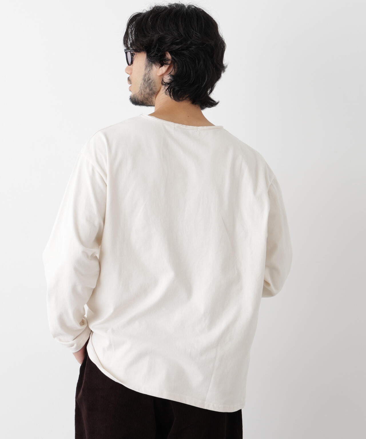 「surplus」デザインヘンリーネックTシャツ 長袖 6686223214
