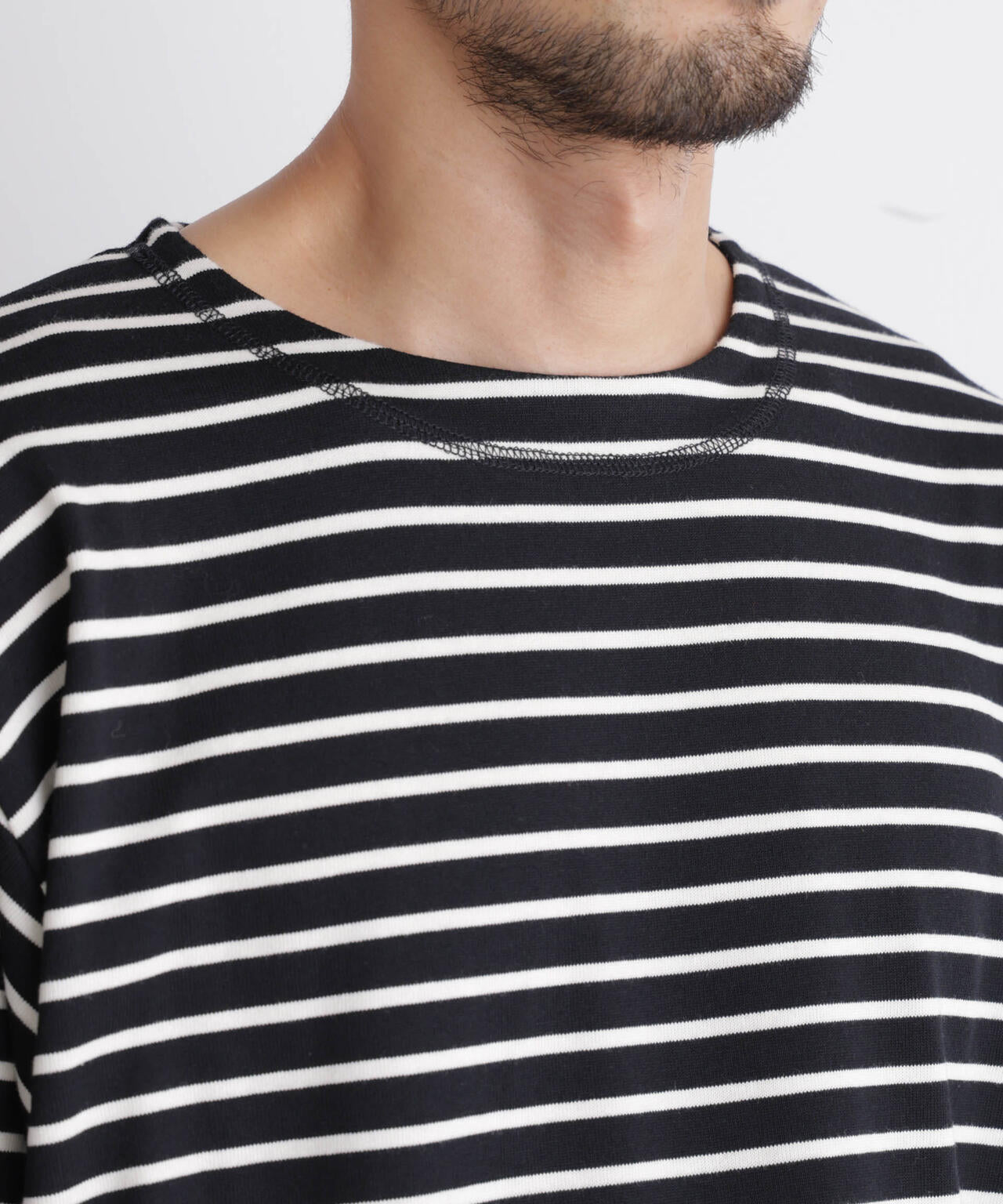 ボーダーバスクTシャツ 長袖 6686223219