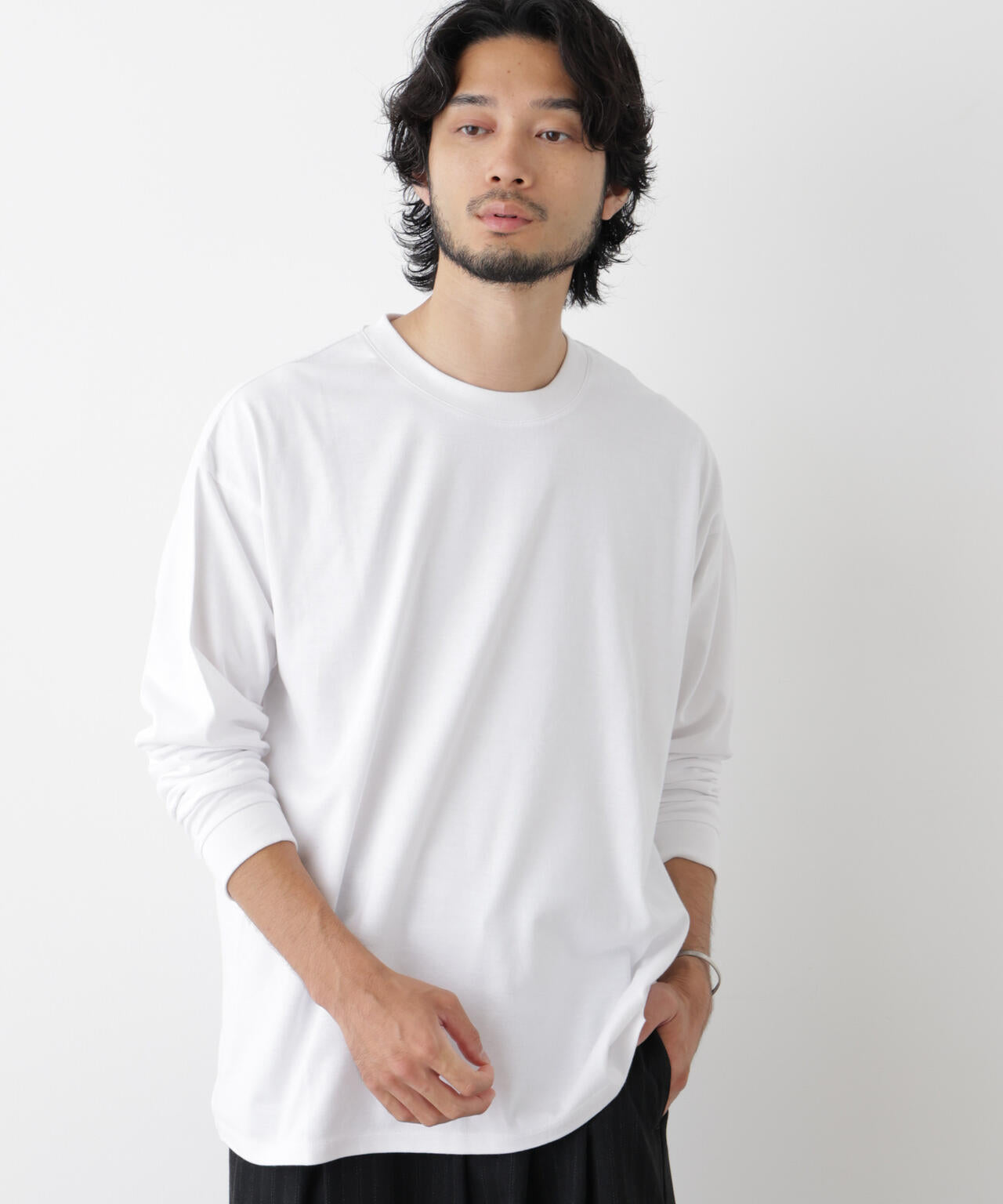 Anti Soaked(R)  汗染み防止 ビッグTシャツ 長袖 6686223222