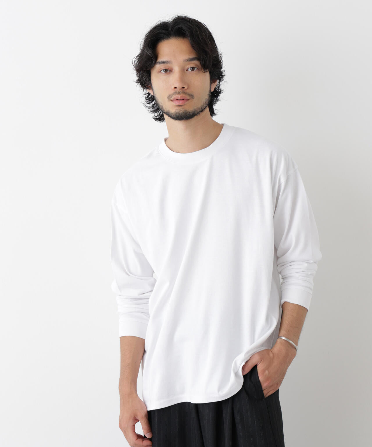 Anti Soaked(R)  汗染み防止 ビッグTシャツ 長袖 6686223222