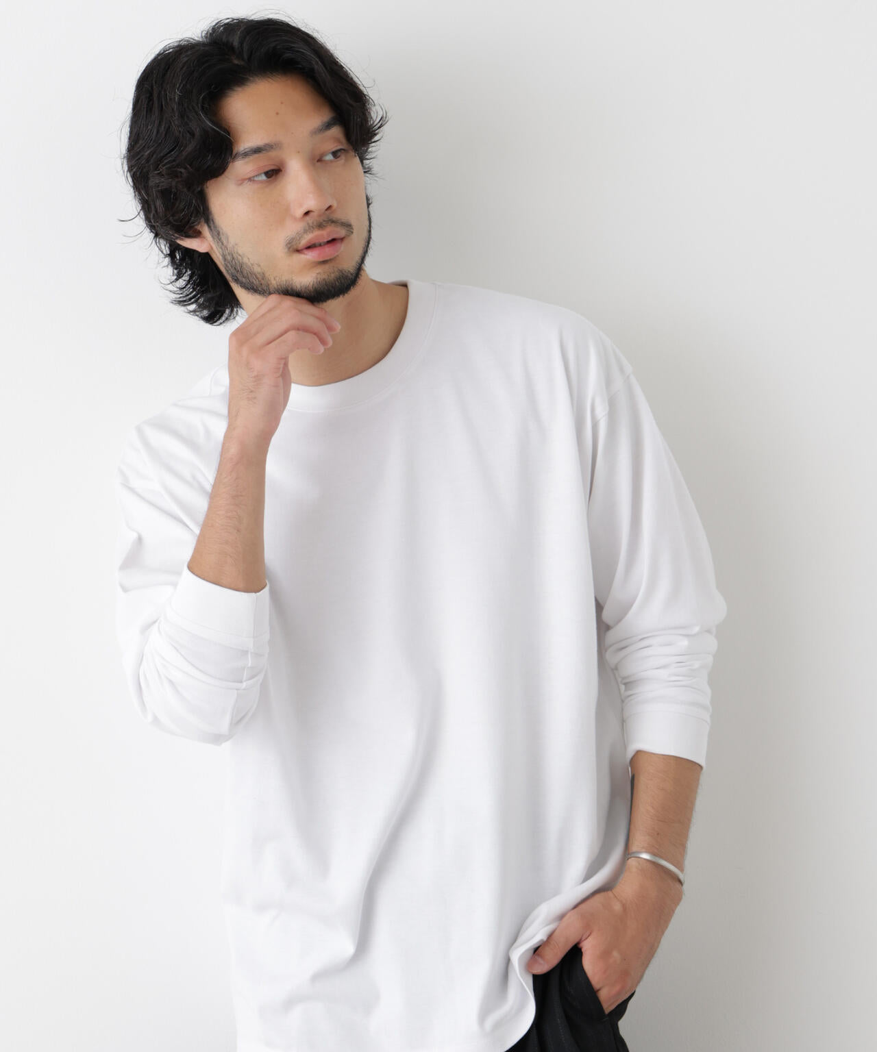 Anti Soaked(R)  汗染み防止 ビッグTシャツ 長袖 6686223222
