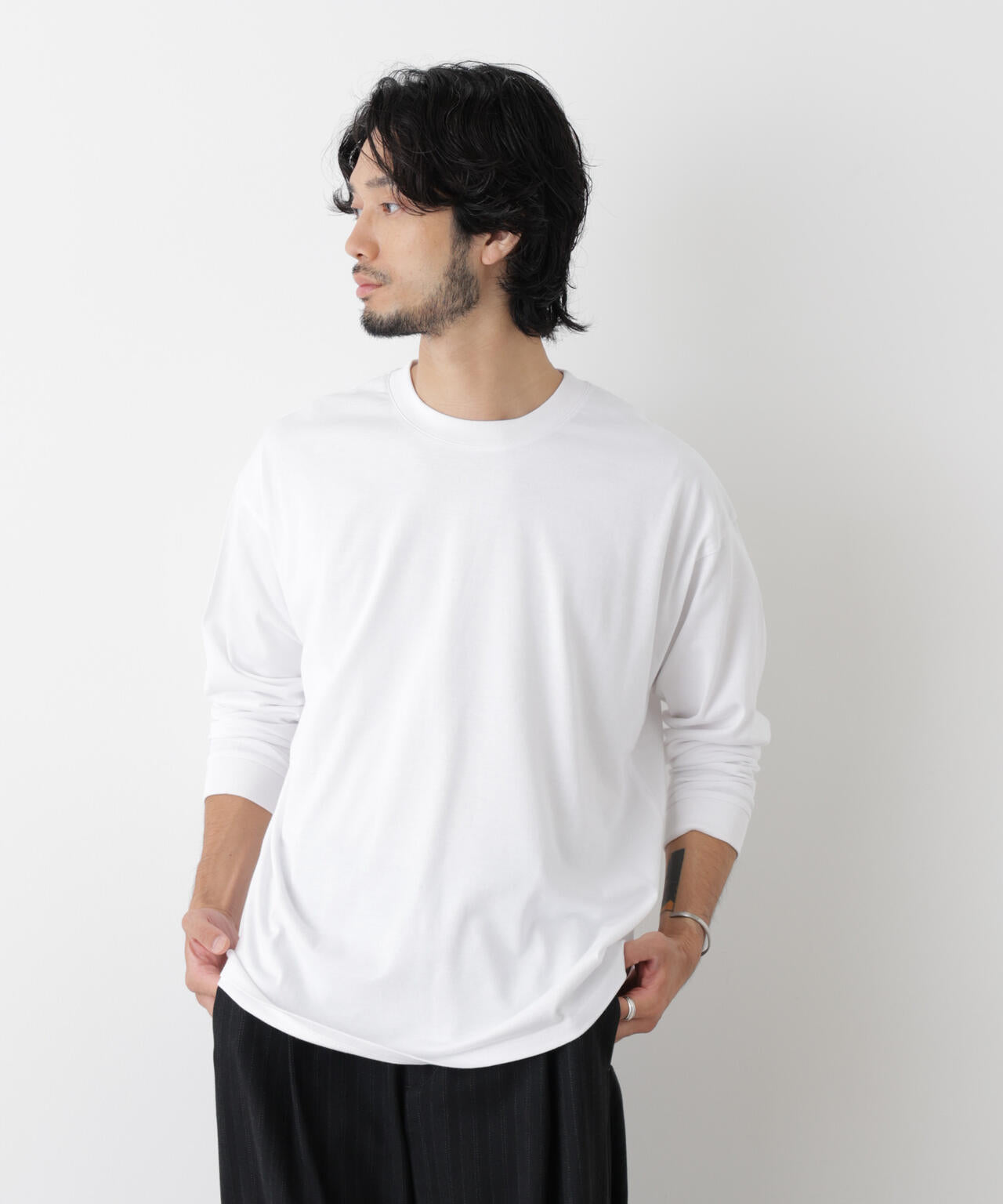 Anti Soaked(R)  汗染み防止 ビッグTシャツ 長袖 6686223222