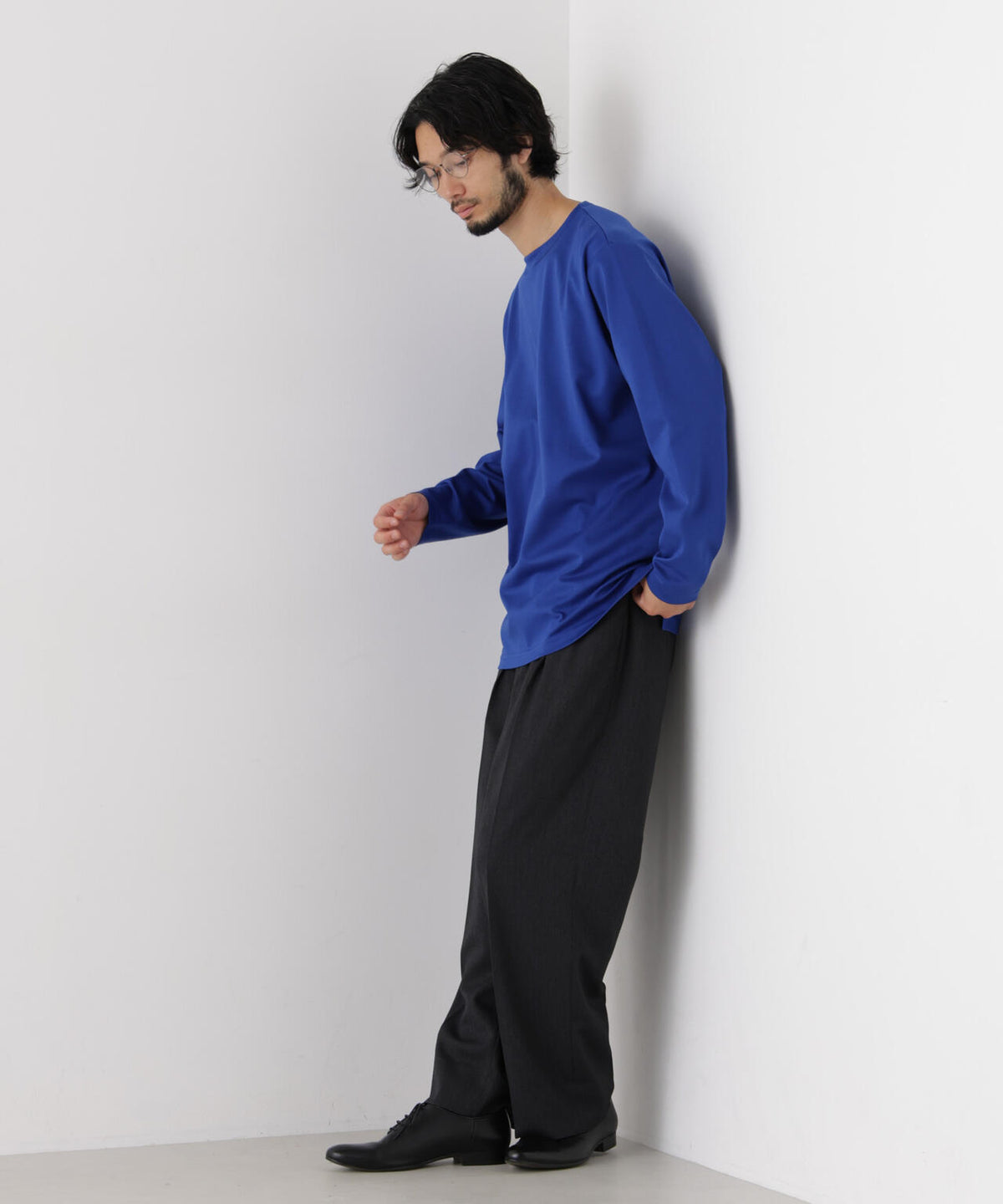 「モダンコンフォートシリーズ」モクロディ ボートネック サイドスリット Tシャツ 6686223230