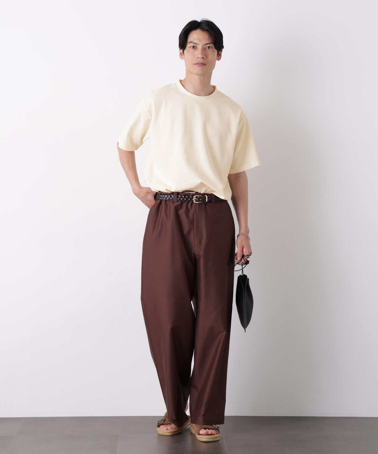 マイクロパイル クルーネックTシャツ 吸水速乾（セットアップ可） 6686224210