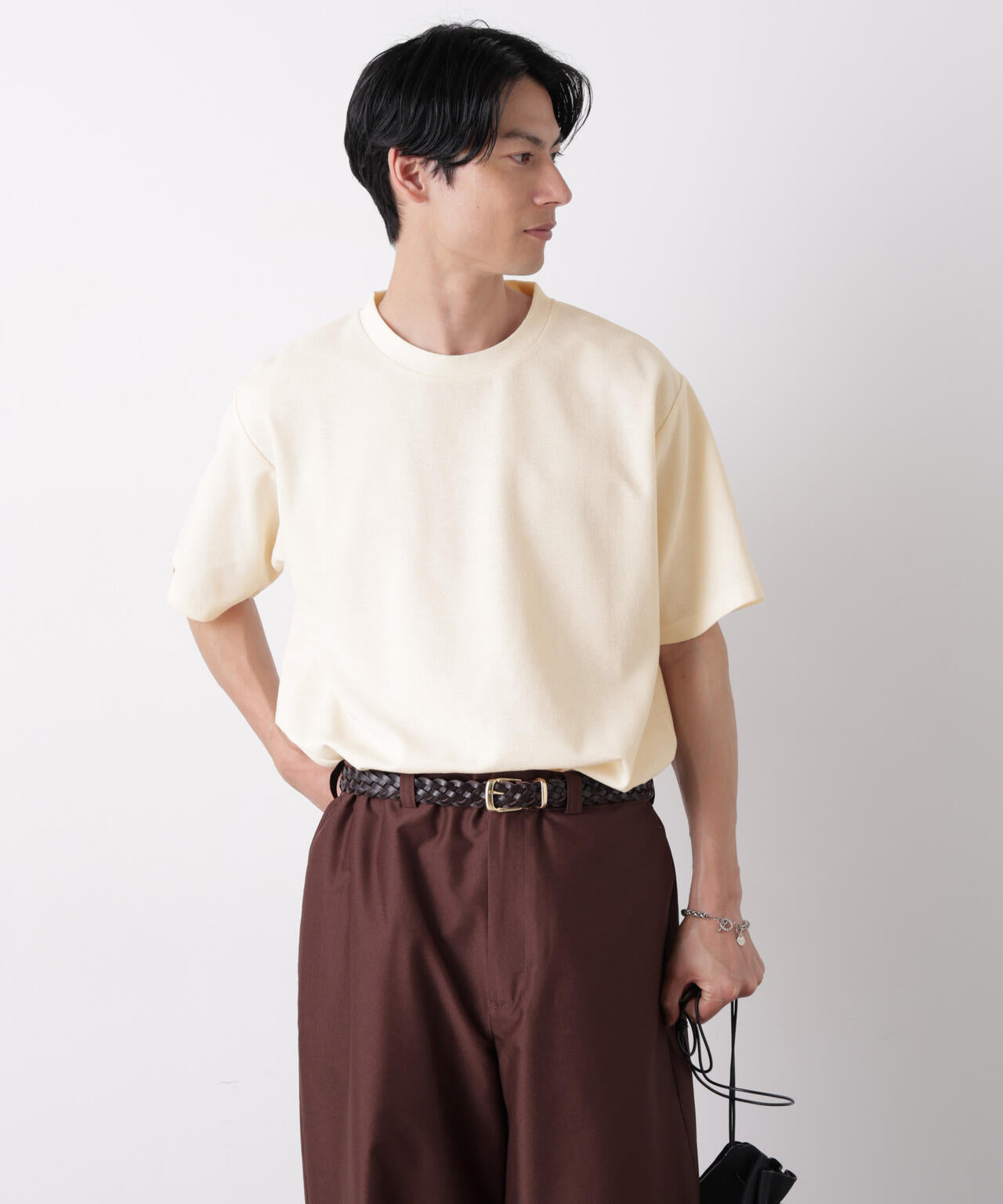 マイクロパイル クルーネックTシャツ 吸水速乾（セットアップ可） 6686224210