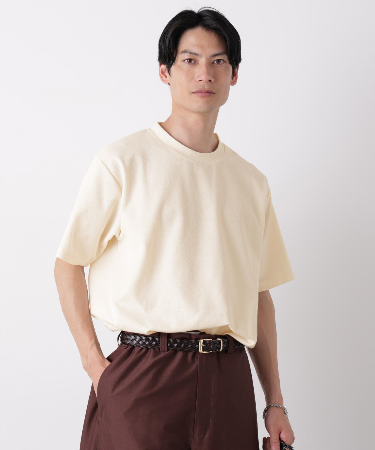 マイクロパイル クルーネックTシャツ 吸水速乾（セットアップ可） 6686224210