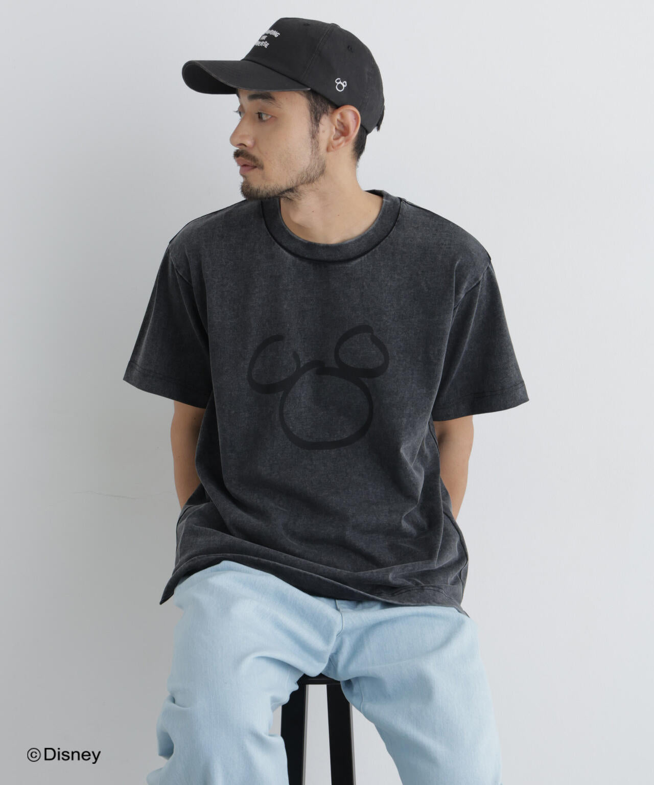 NANO×DISNEY ミッキーマウス フェードTシャツ 6686224214