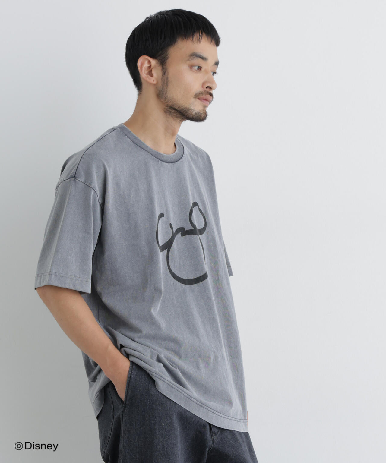 NANO×DISNEY ミッキーマウス フェードTシャツ 6686224214