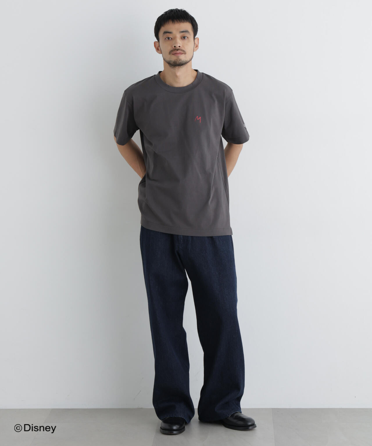 NANO×DISNEY ミッキーマウス 刺繍Tシャツ 6686224215
