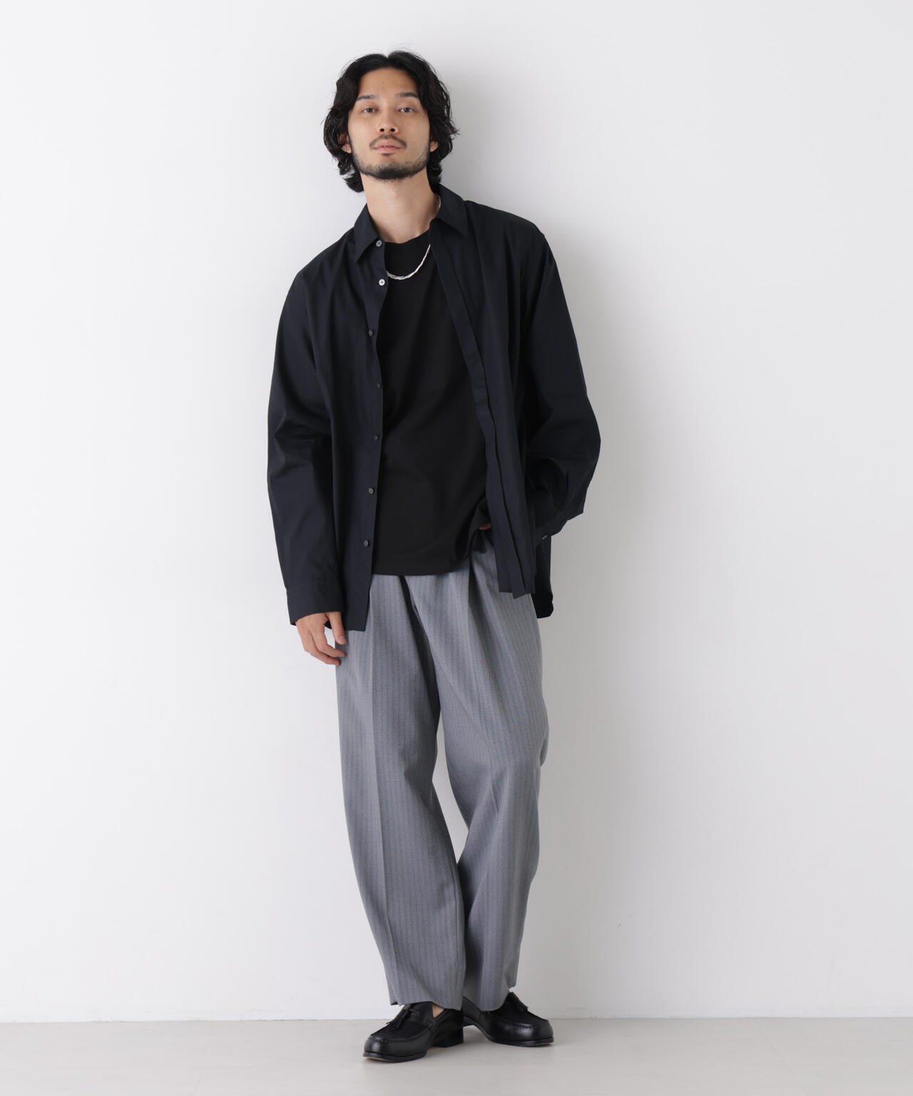 ｢OtoNANO｣ ヘリンボンワイドイージースラックス 6686227204